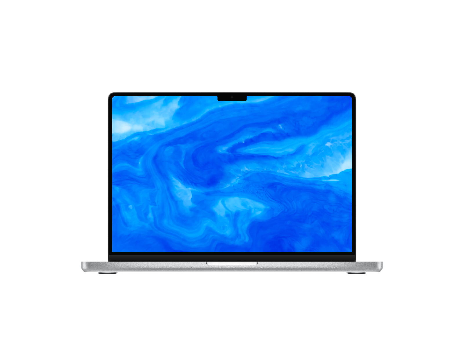 MacBook Pro mockup on a dining table beside a photo frame - Studio