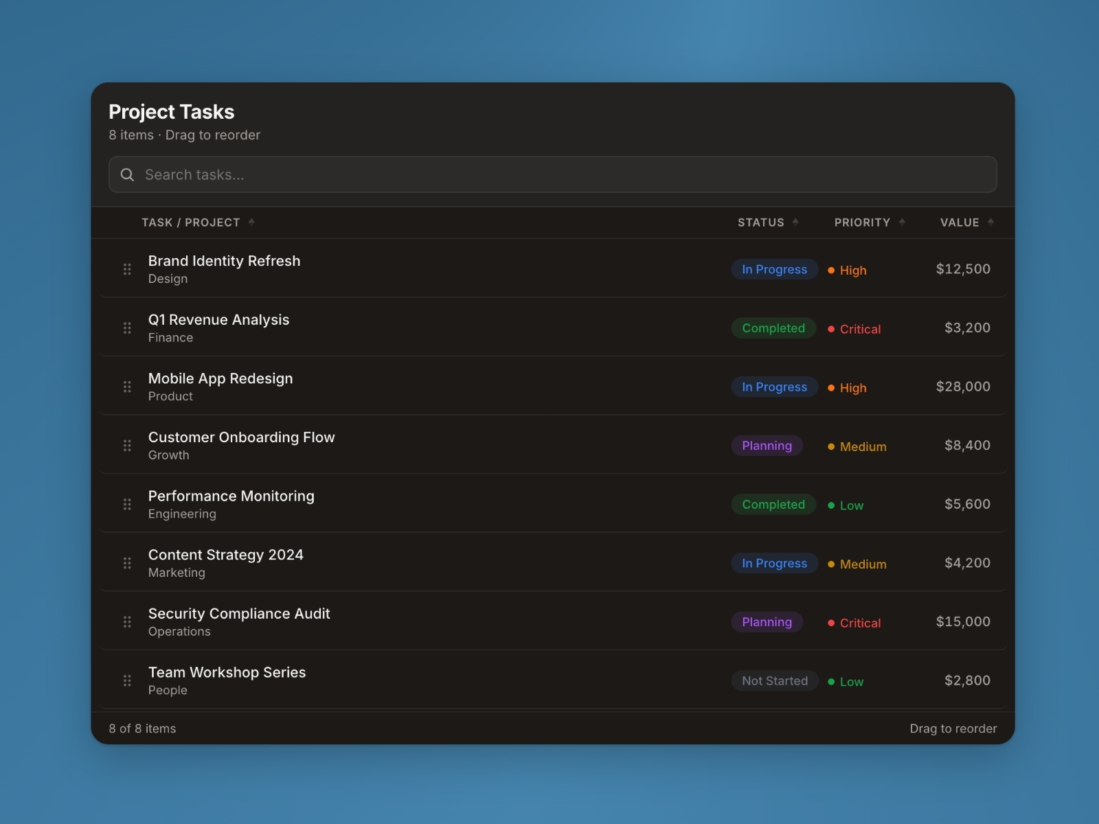 Sortable List Pro: Premium Data Component by Can Girgin — Framer ...