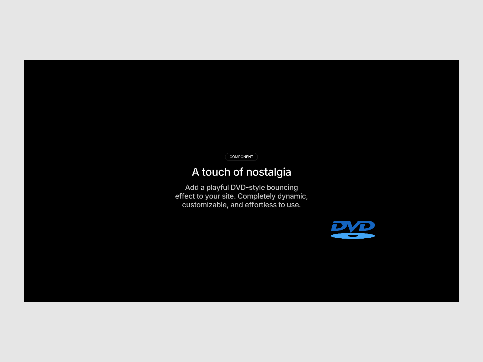 DVD Screensaver: Free Interactions Component by Ali Çorak — Framer