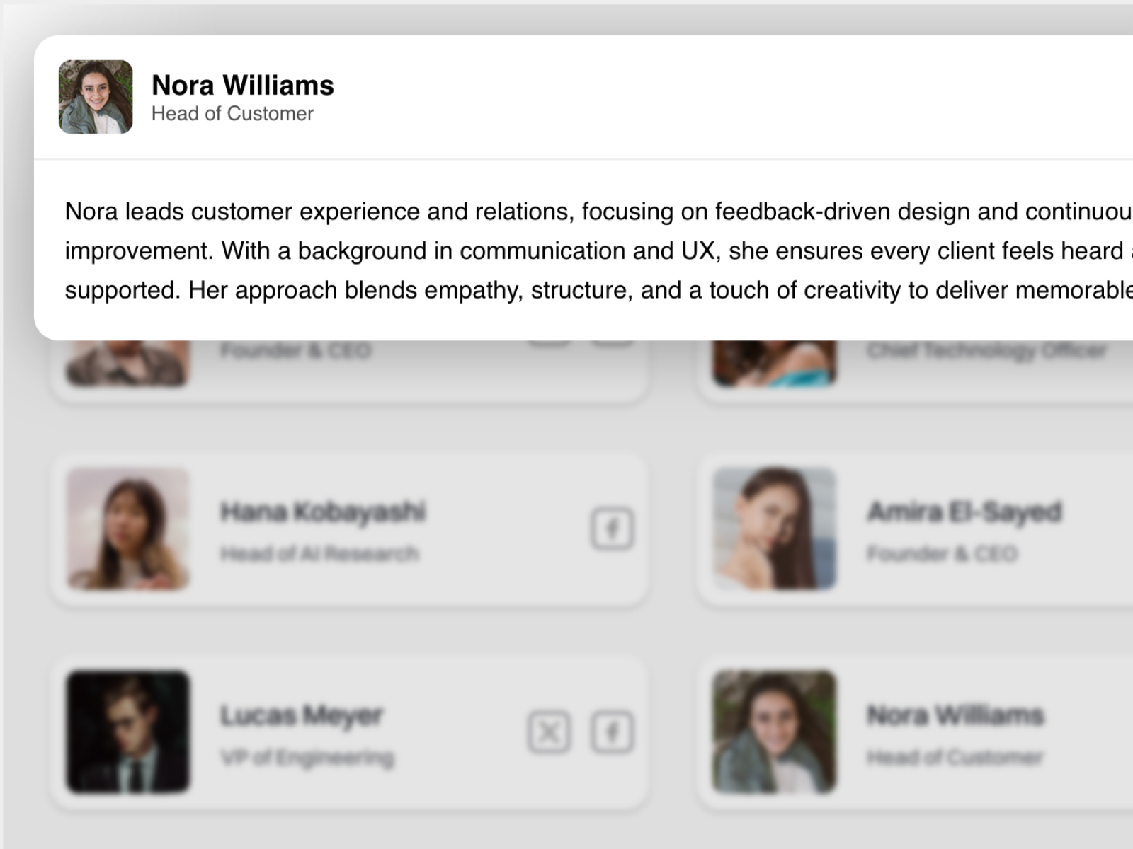 Bio Overlay: Premium UI Component by BSS Digital Agency — Framer Marketplace
