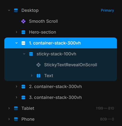 Sticky Scroll Setup