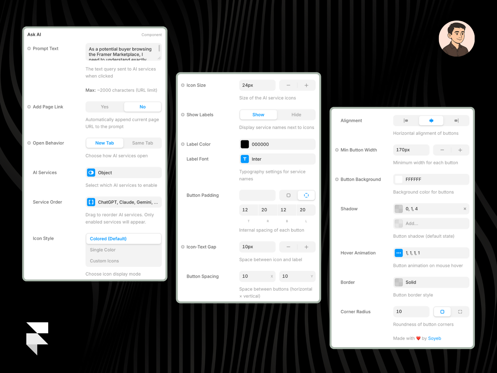 Ask AI Framer Controllers