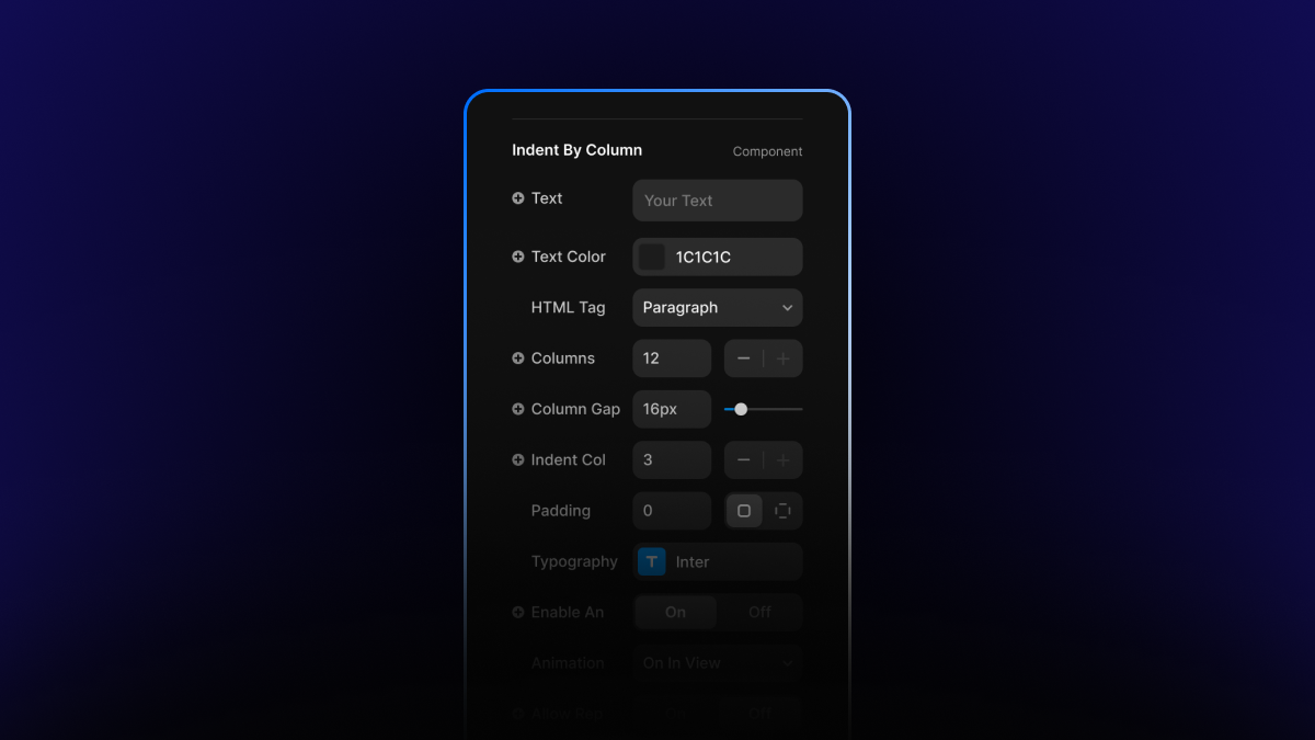 Property Control preview
