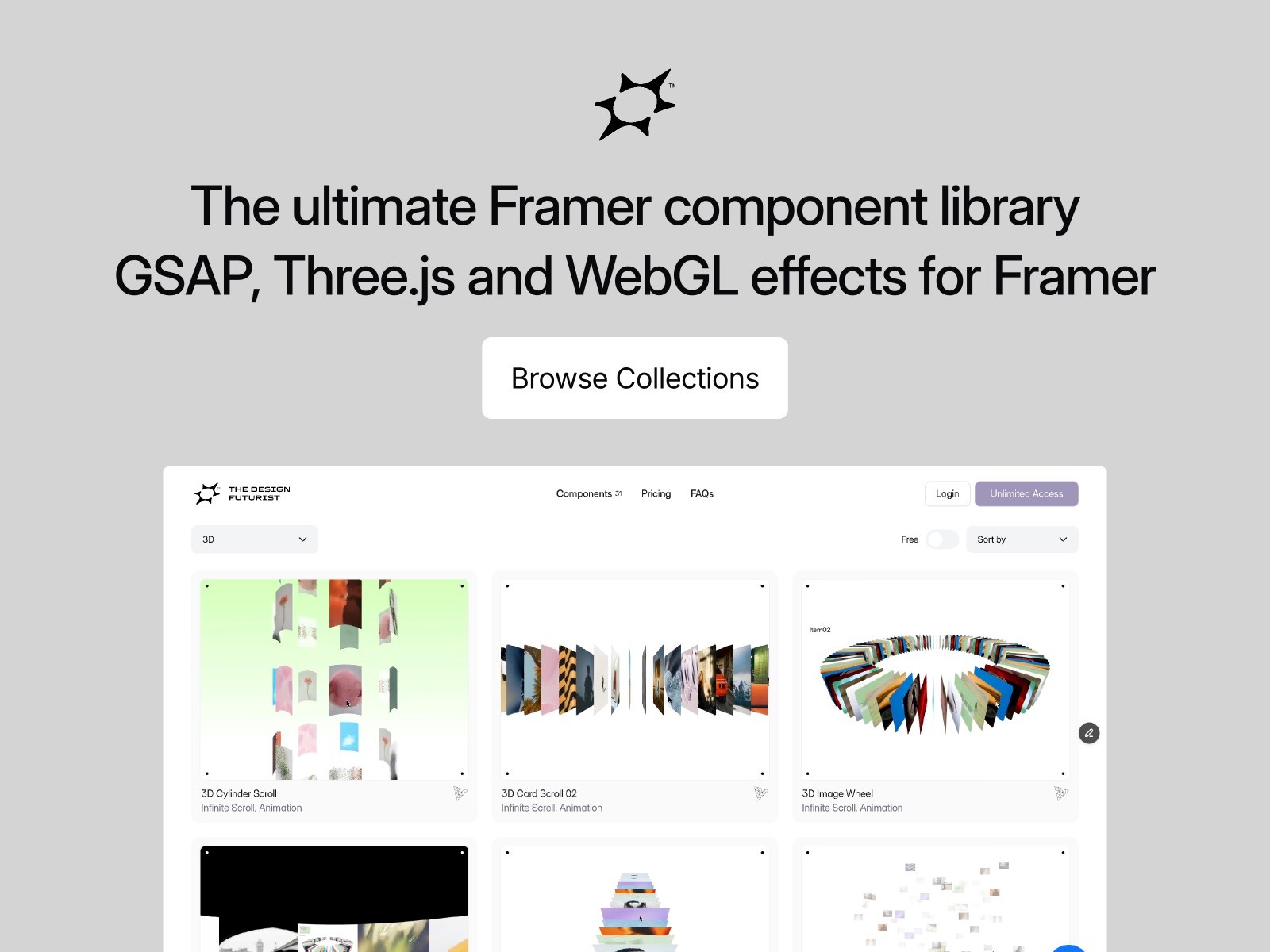 THE DESIGN FUTURIST - Framer Component Library