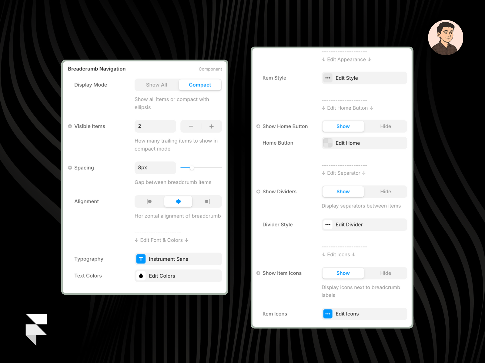 Breadcrumb Nav Framer Controller