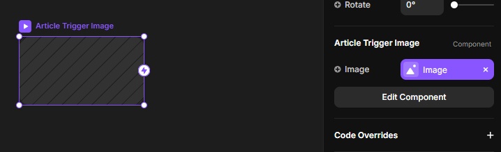 Creating an image component with a CMS variable