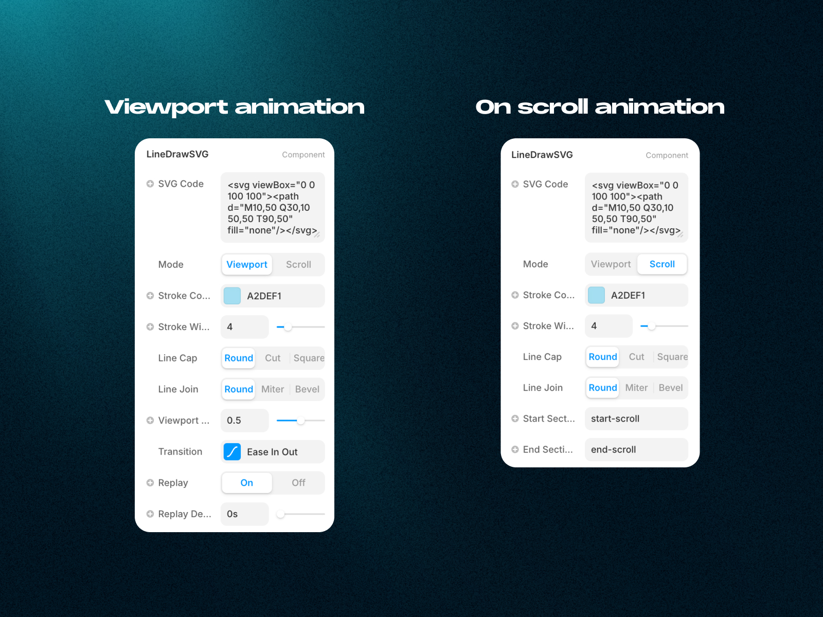 settings line draw svg animation