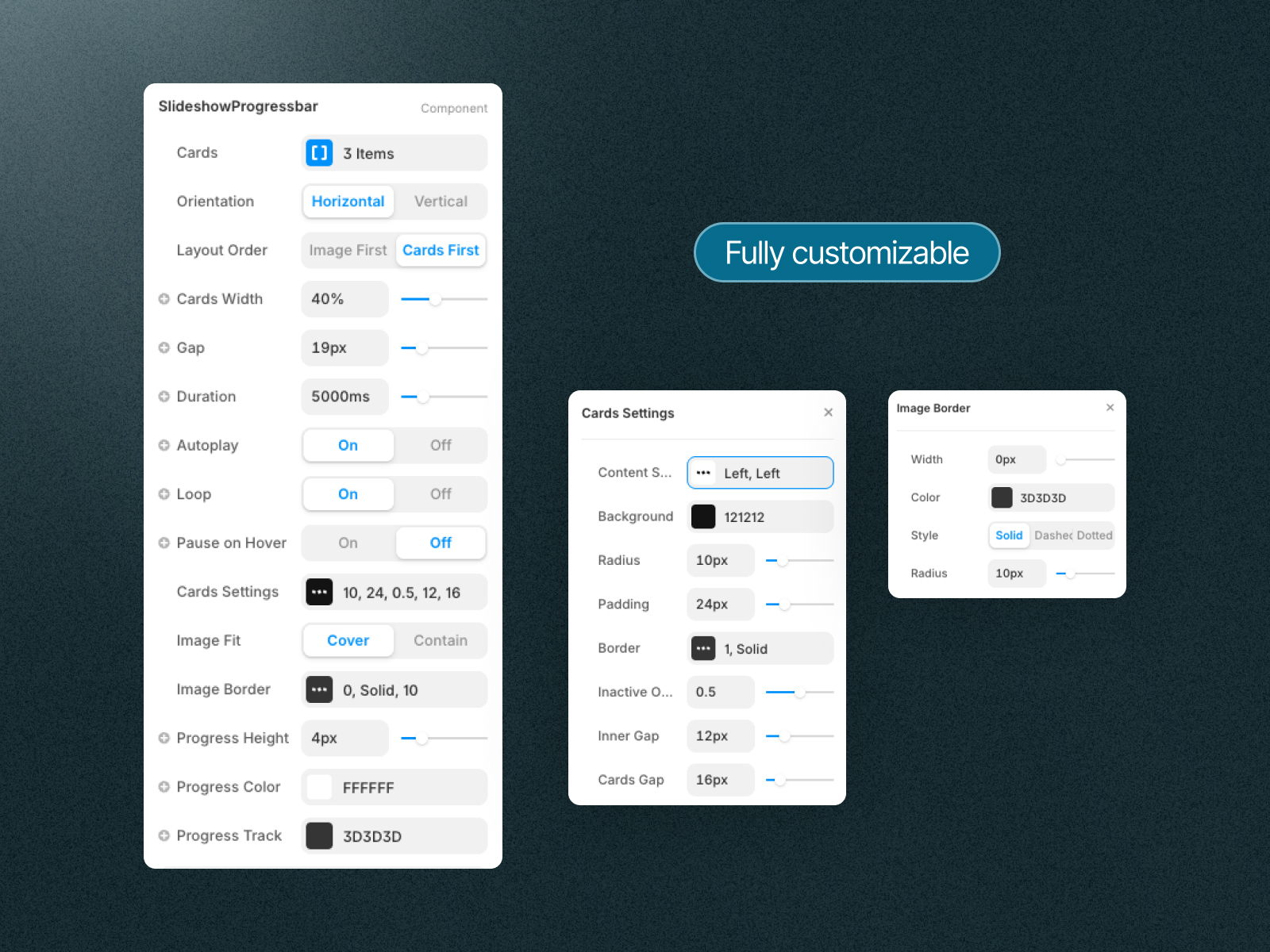 fully customizable