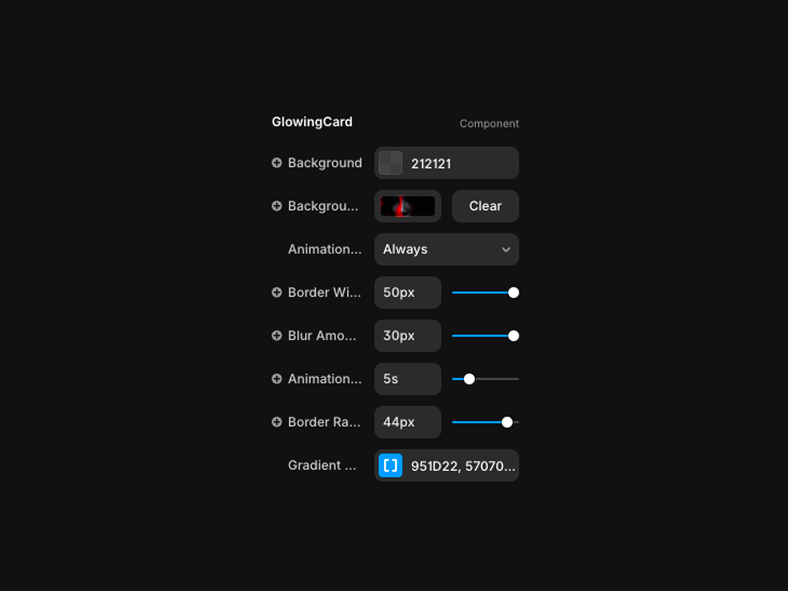 Animated Glow Property