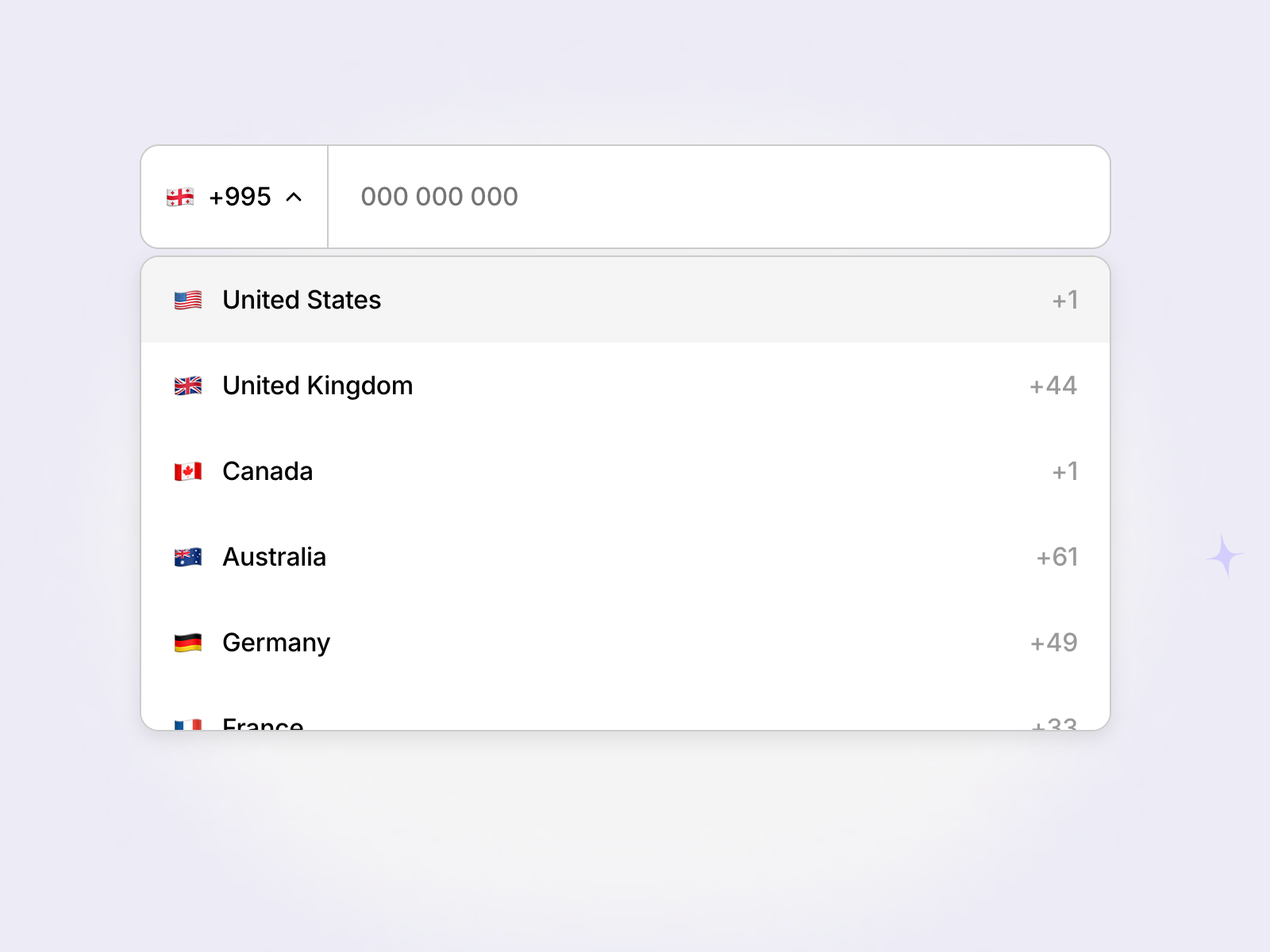 Phone Input: Free UI Component by Roman Avshalumov — Framer Marketplace