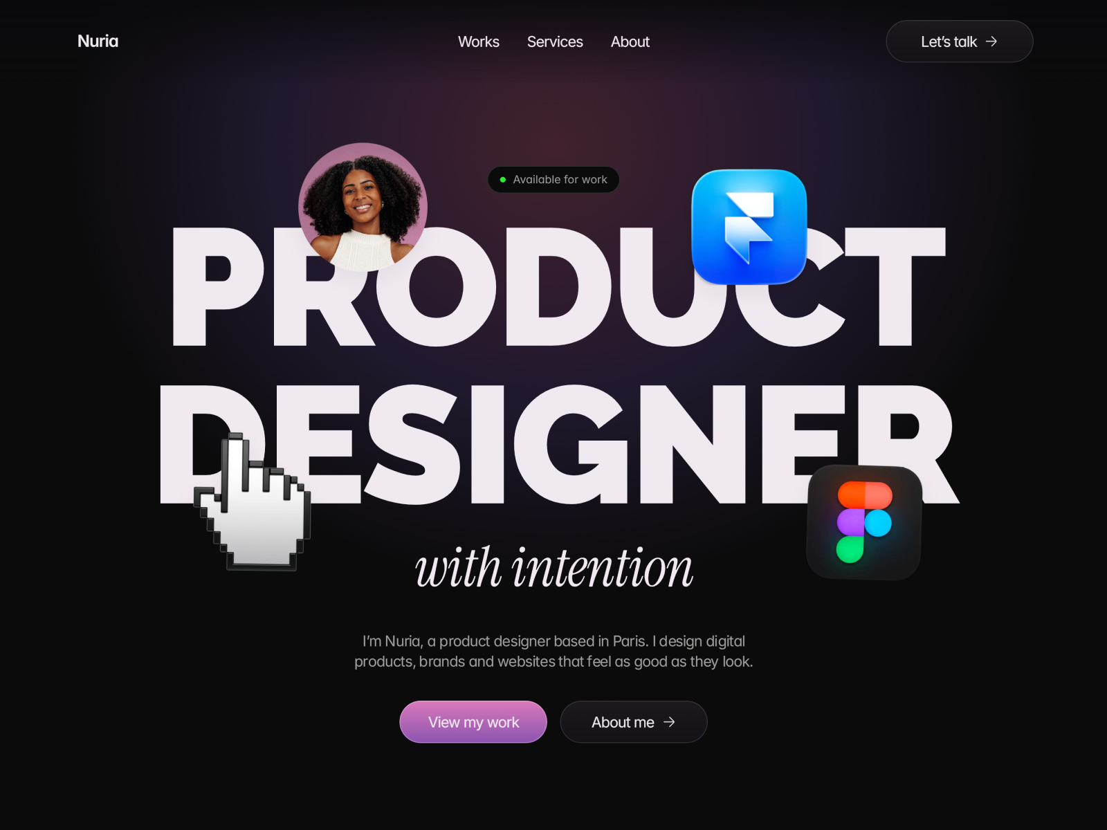 Nuria — Free Website Template for Framer