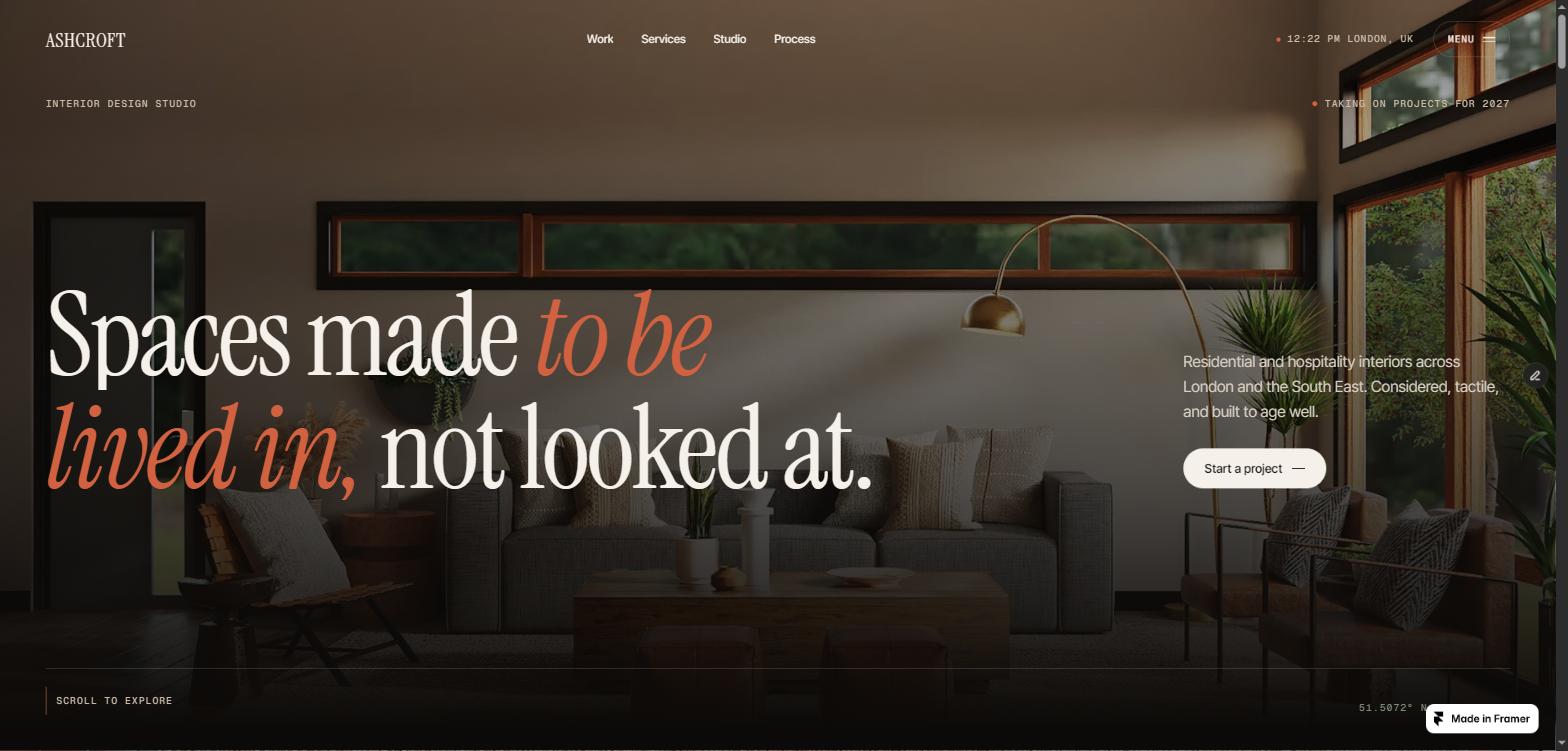 Screenshot 1 of ASHCROFT Design