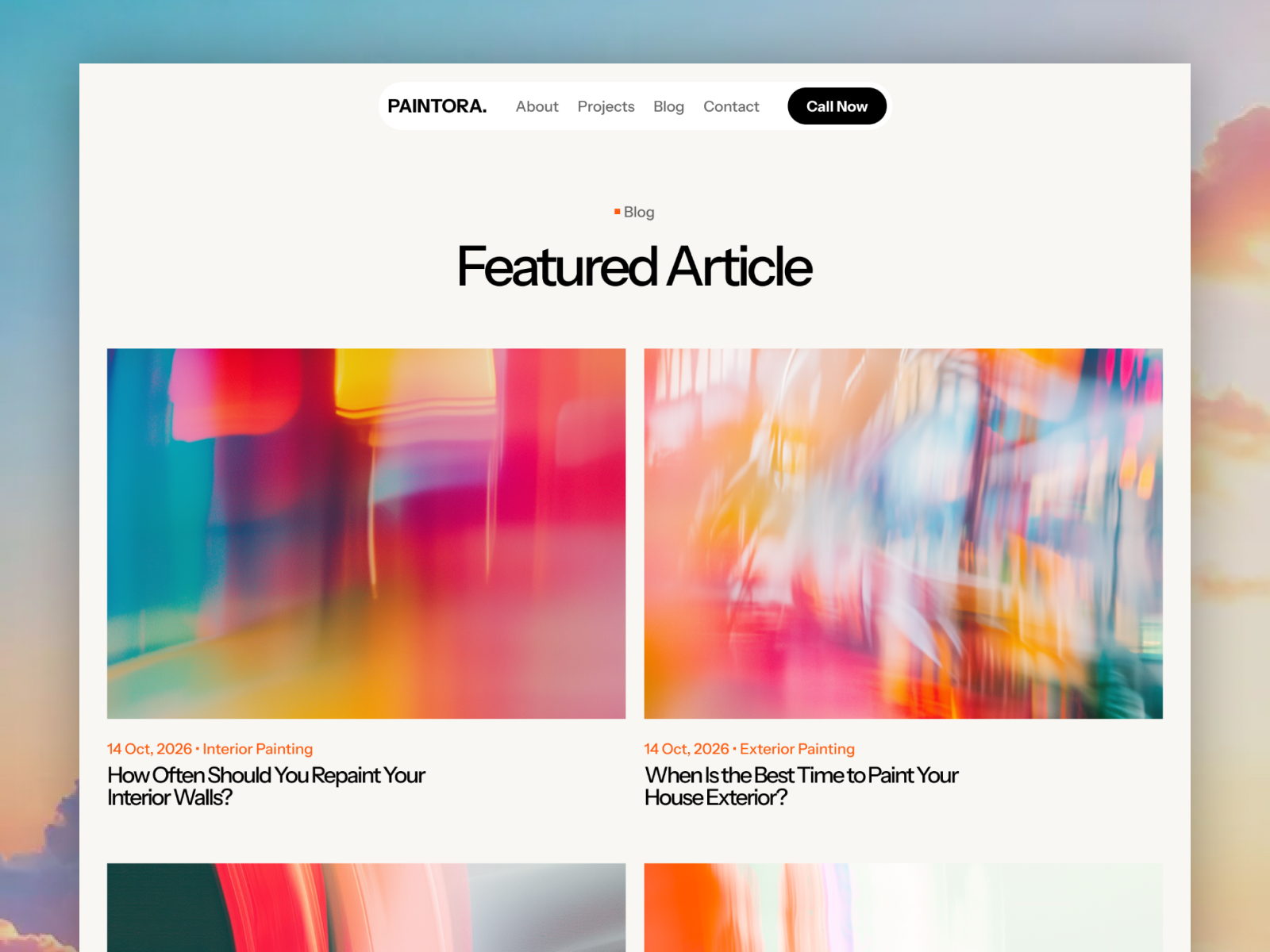Screenshot 2 of Paintora - Website