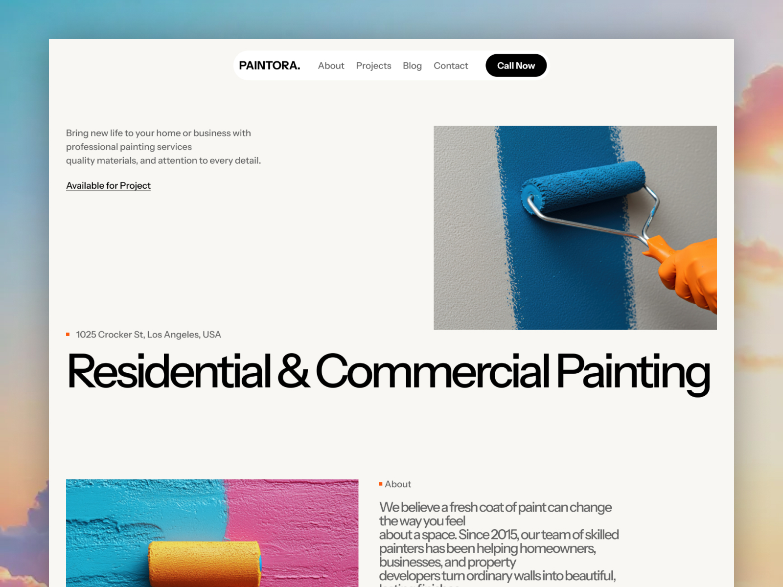 Screenshot 1 of Paintora - Website