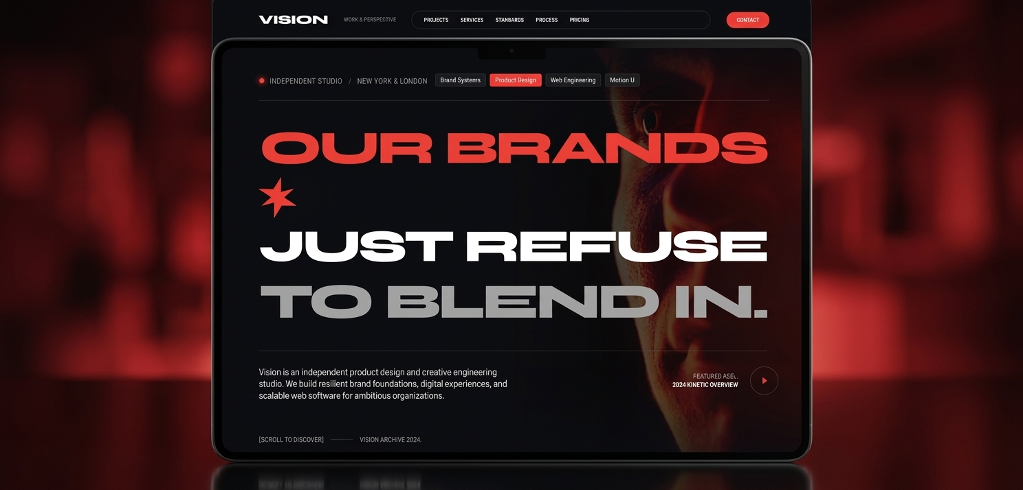 Screenshot 1 of Vision - template
