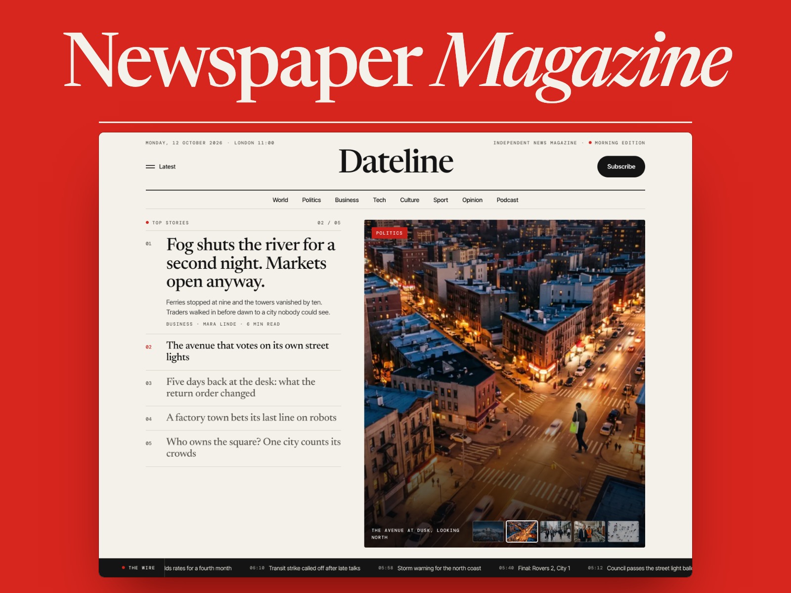 Screenshot 1 of Newspaper Magazine
