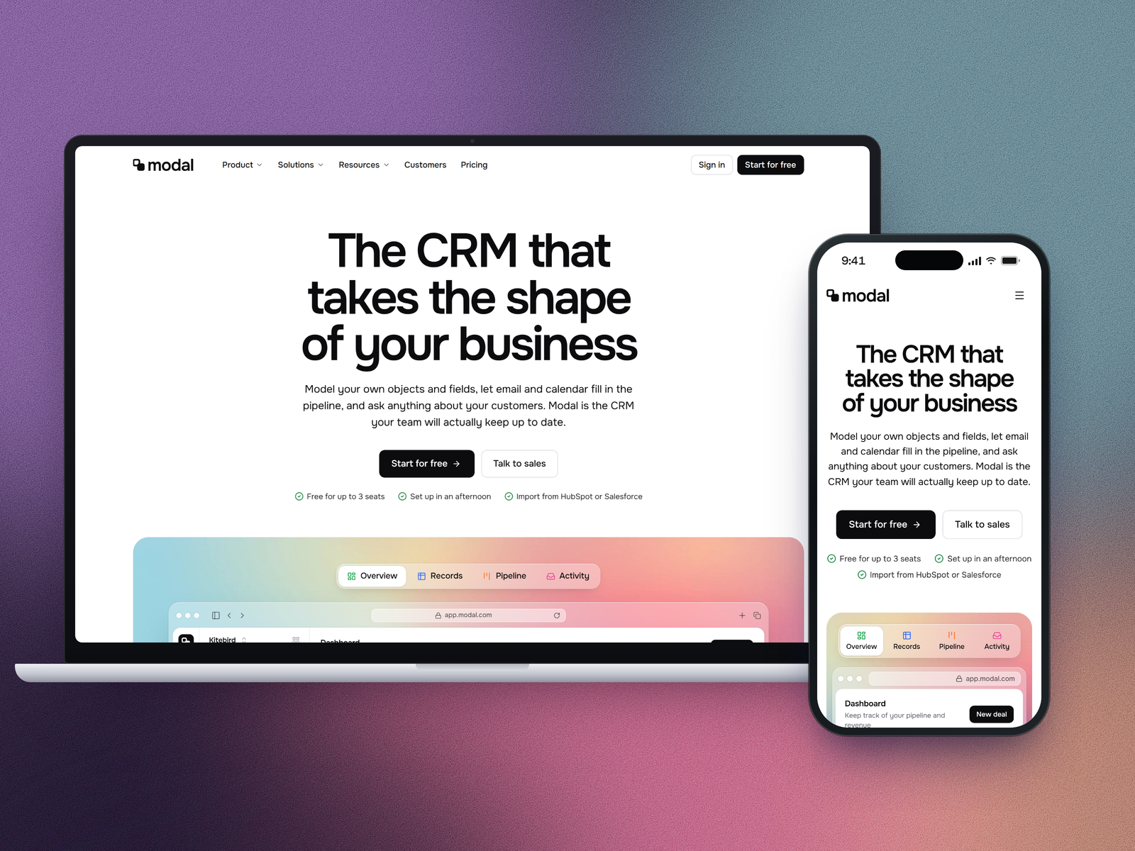 Screenshot 2 of Modal CRM