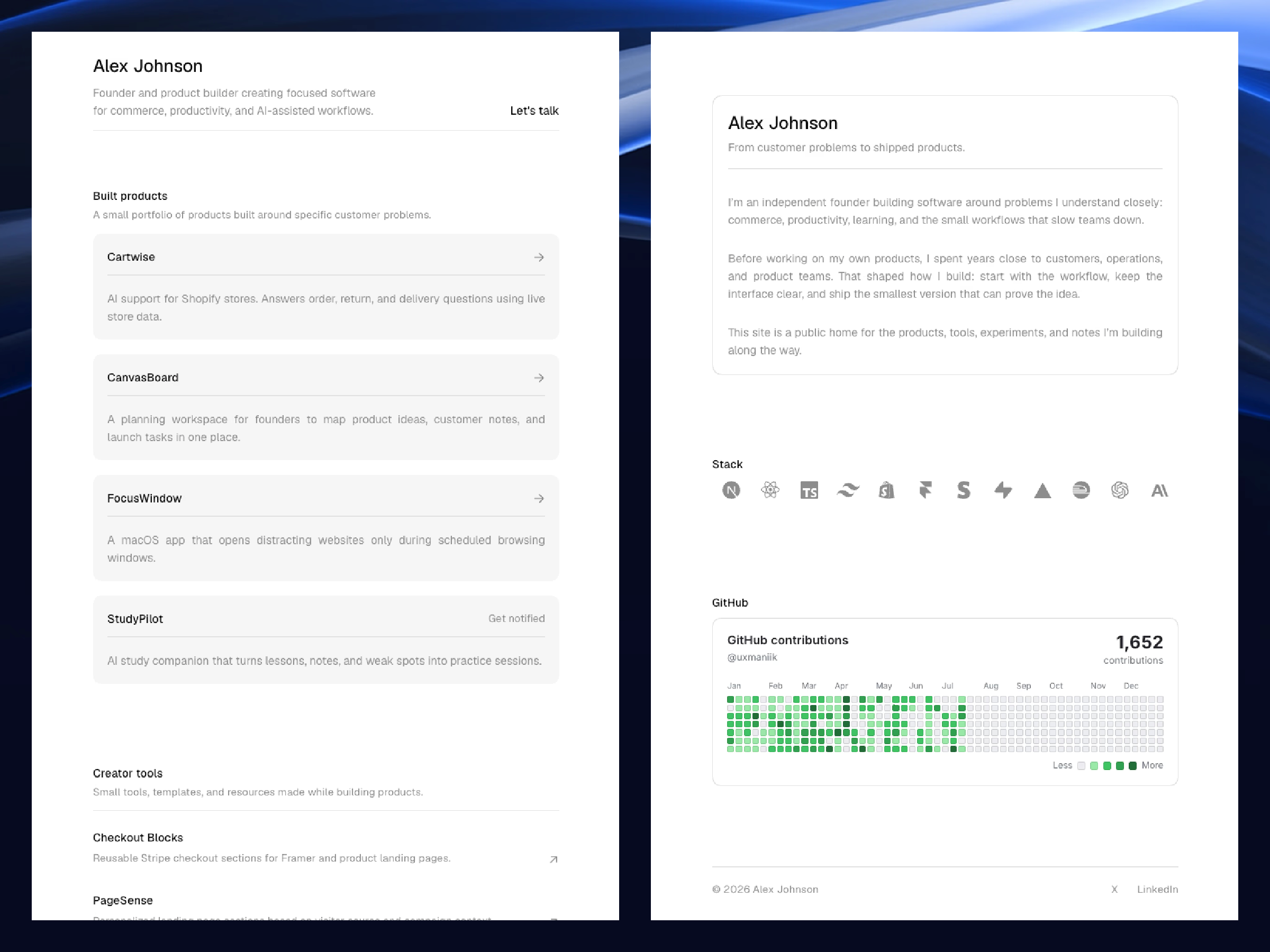 Screenshot 1 of FounderFolio