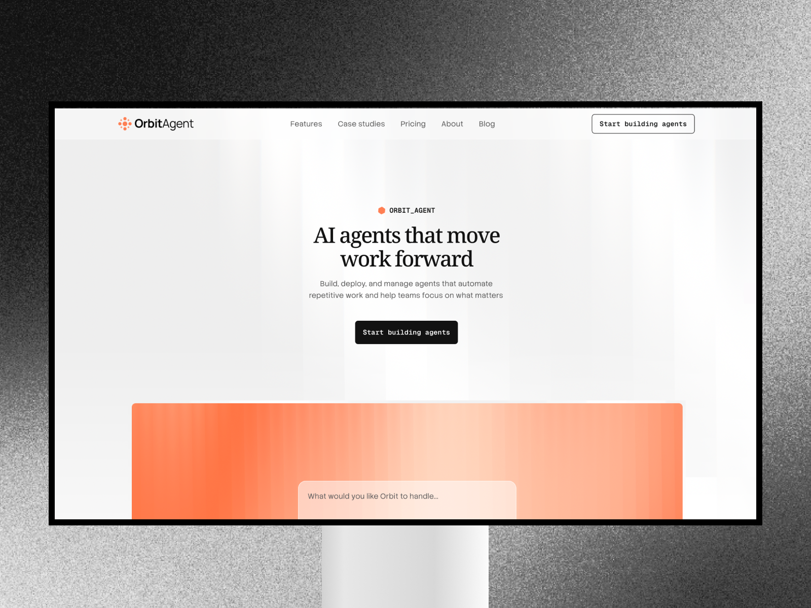 Orbit Agent — Website Template for Framer