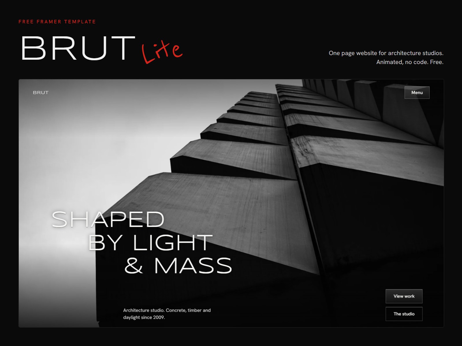 Brut Studio Lite by Omnium Labs
