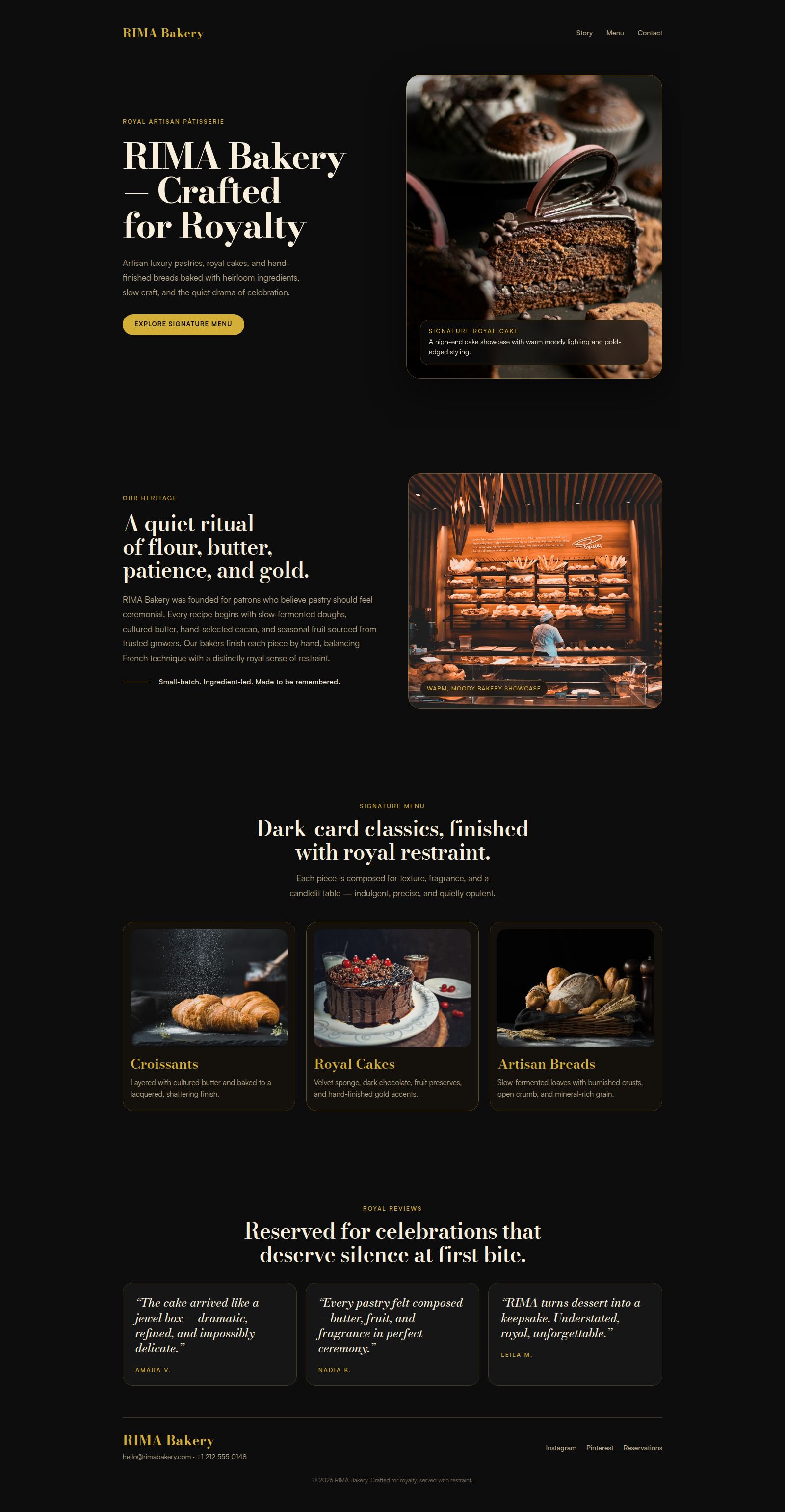 Screenshot 1 of RIMA — Luxury Bakery
