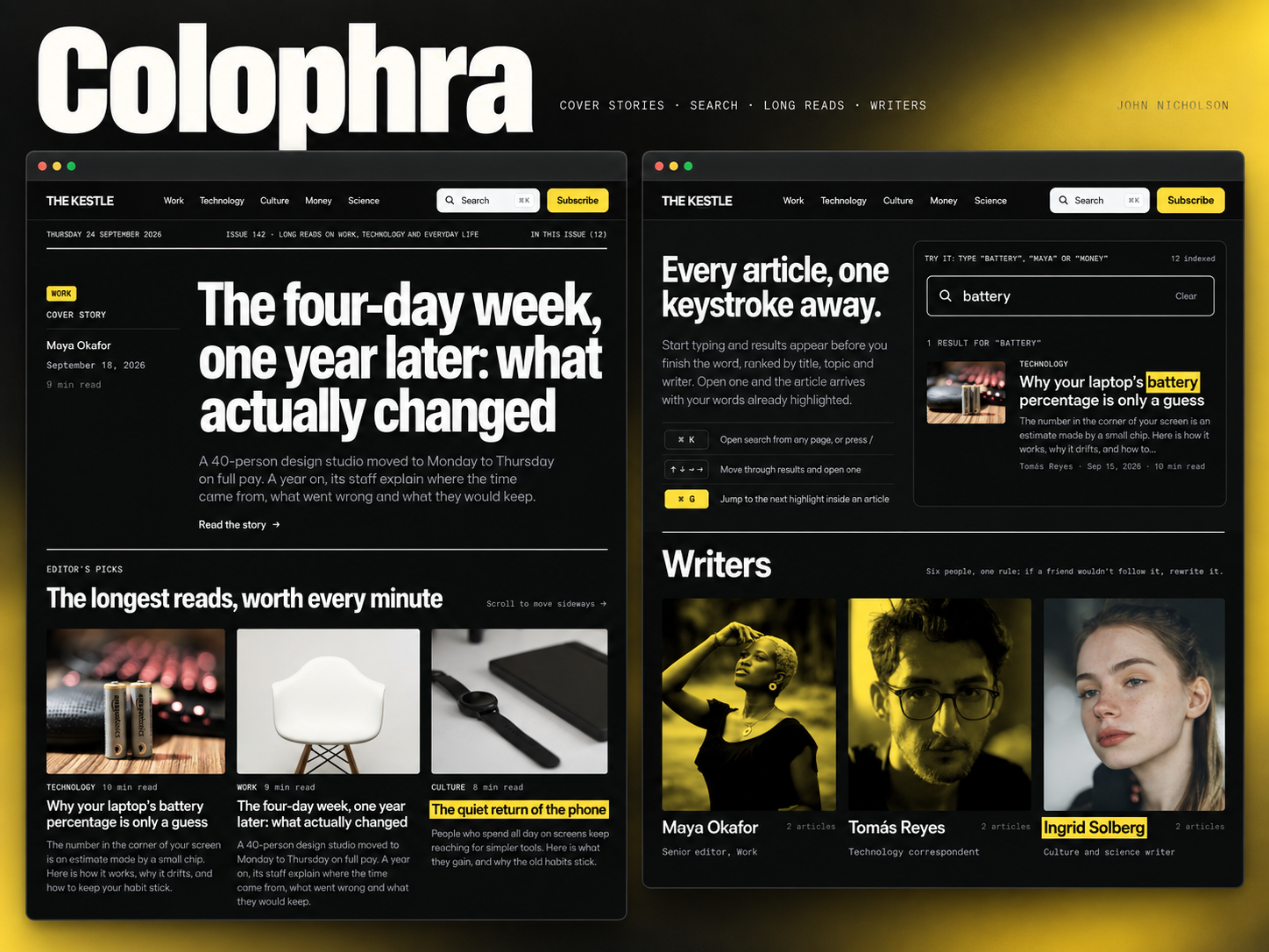 Colophra design