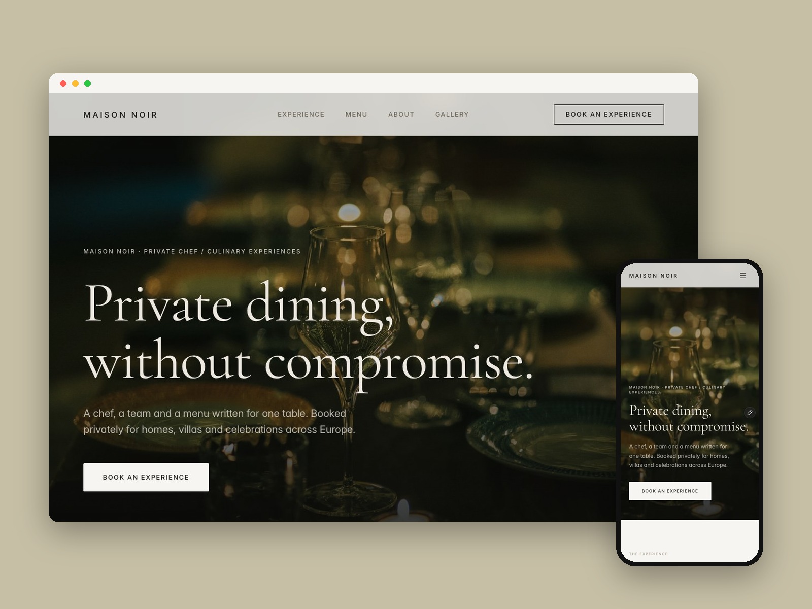 Private Chef Site by proto.ix