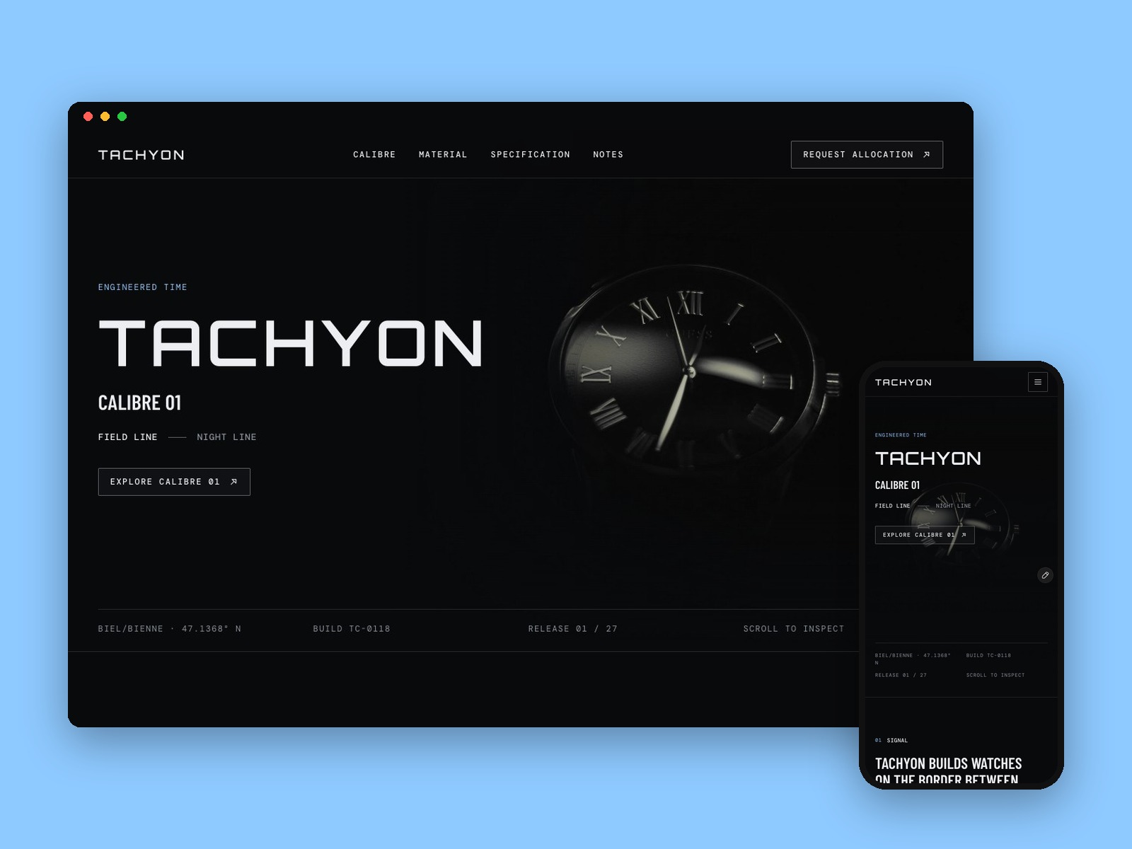 Screenshot 1 of Watch Brand Site