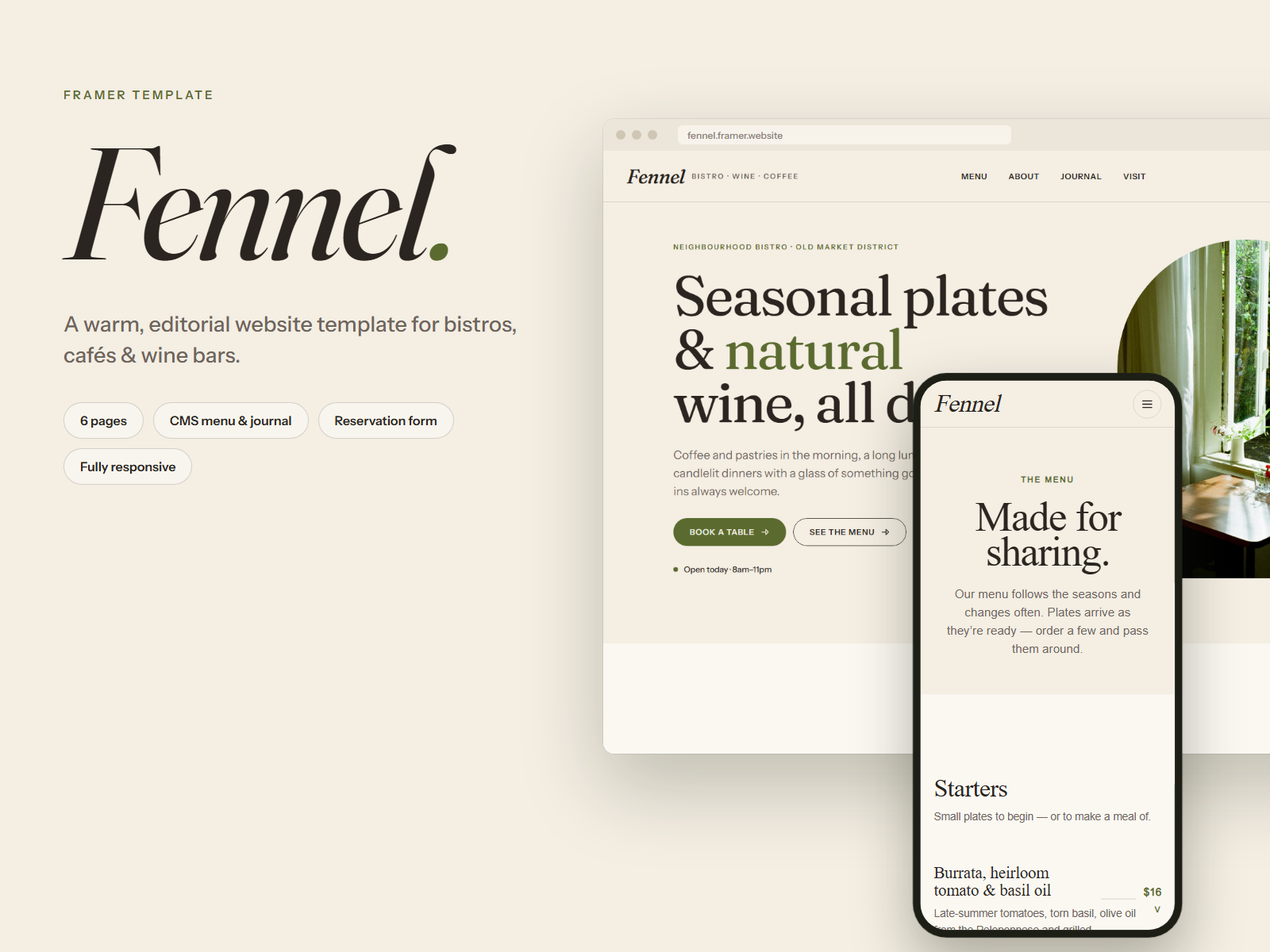 Fennel by Take Flight Studios