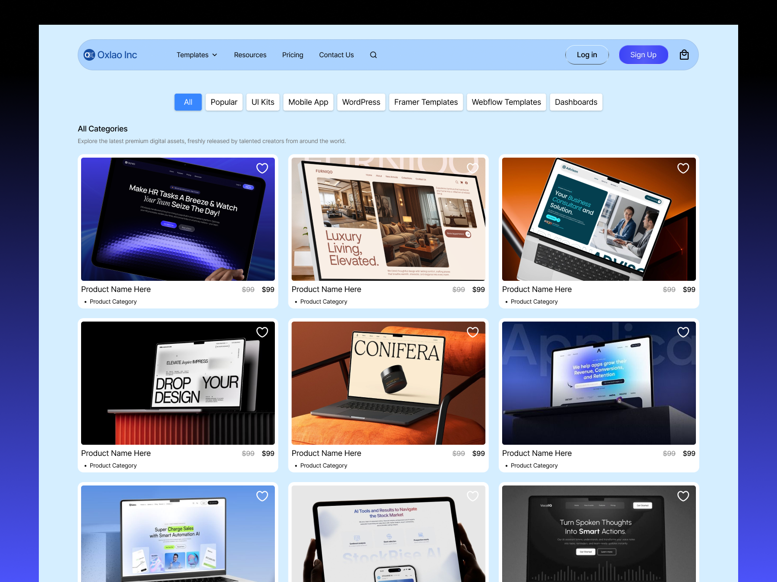 Screenshot 3 of Oxlao Inc Market