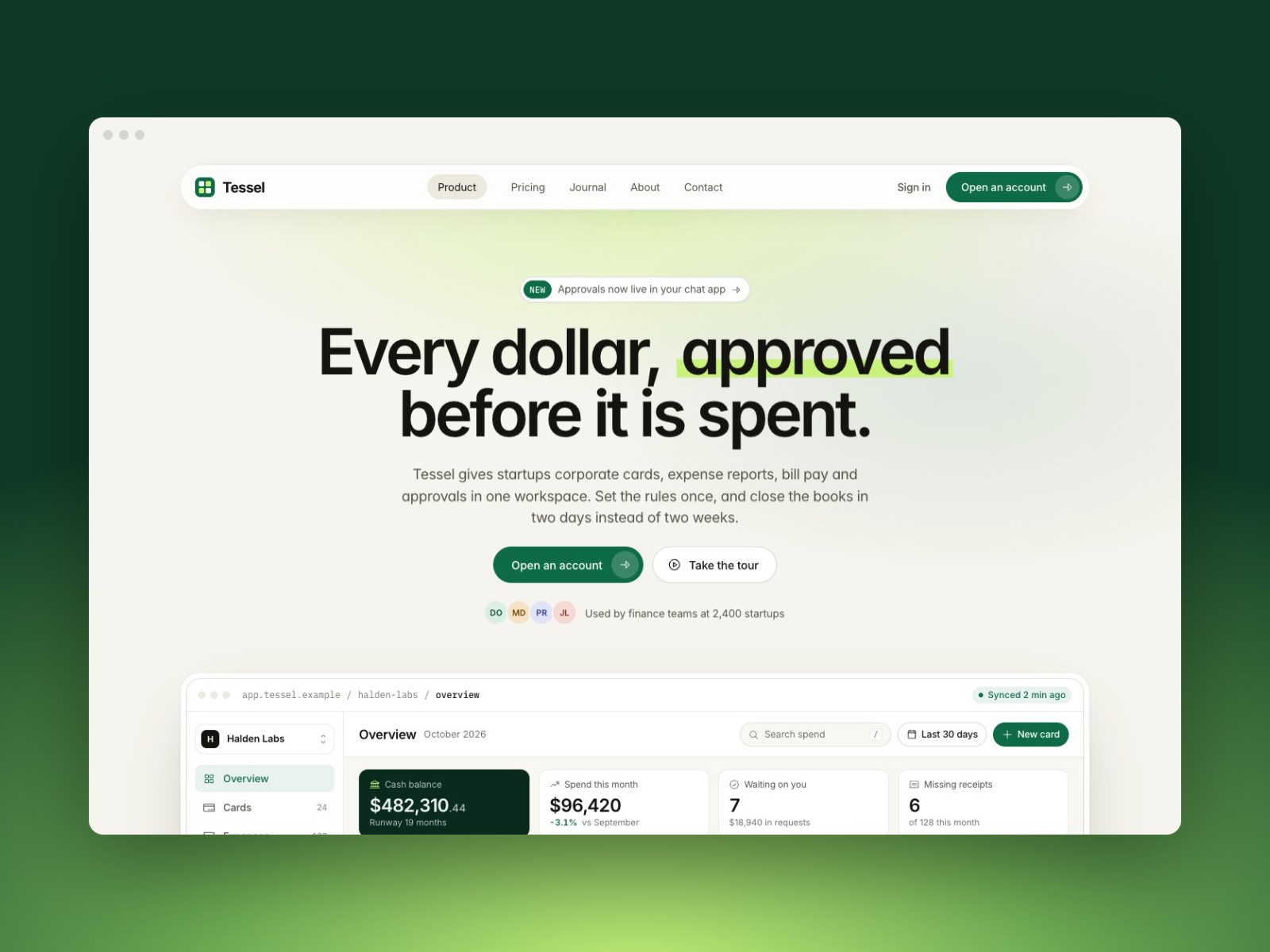 Screenshot 1 of Tessel Finance