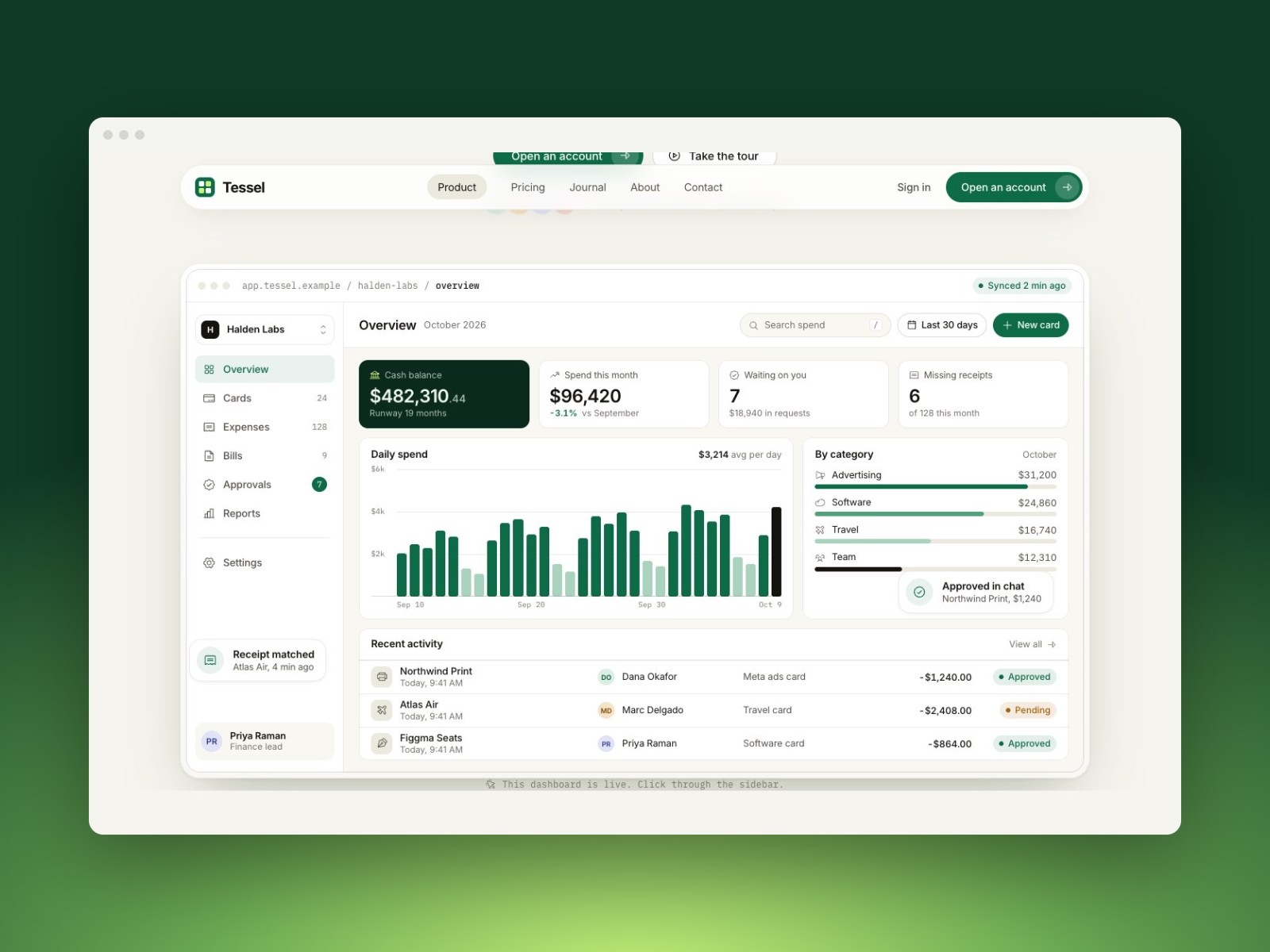 Screenshot 2 of Tessel Finance