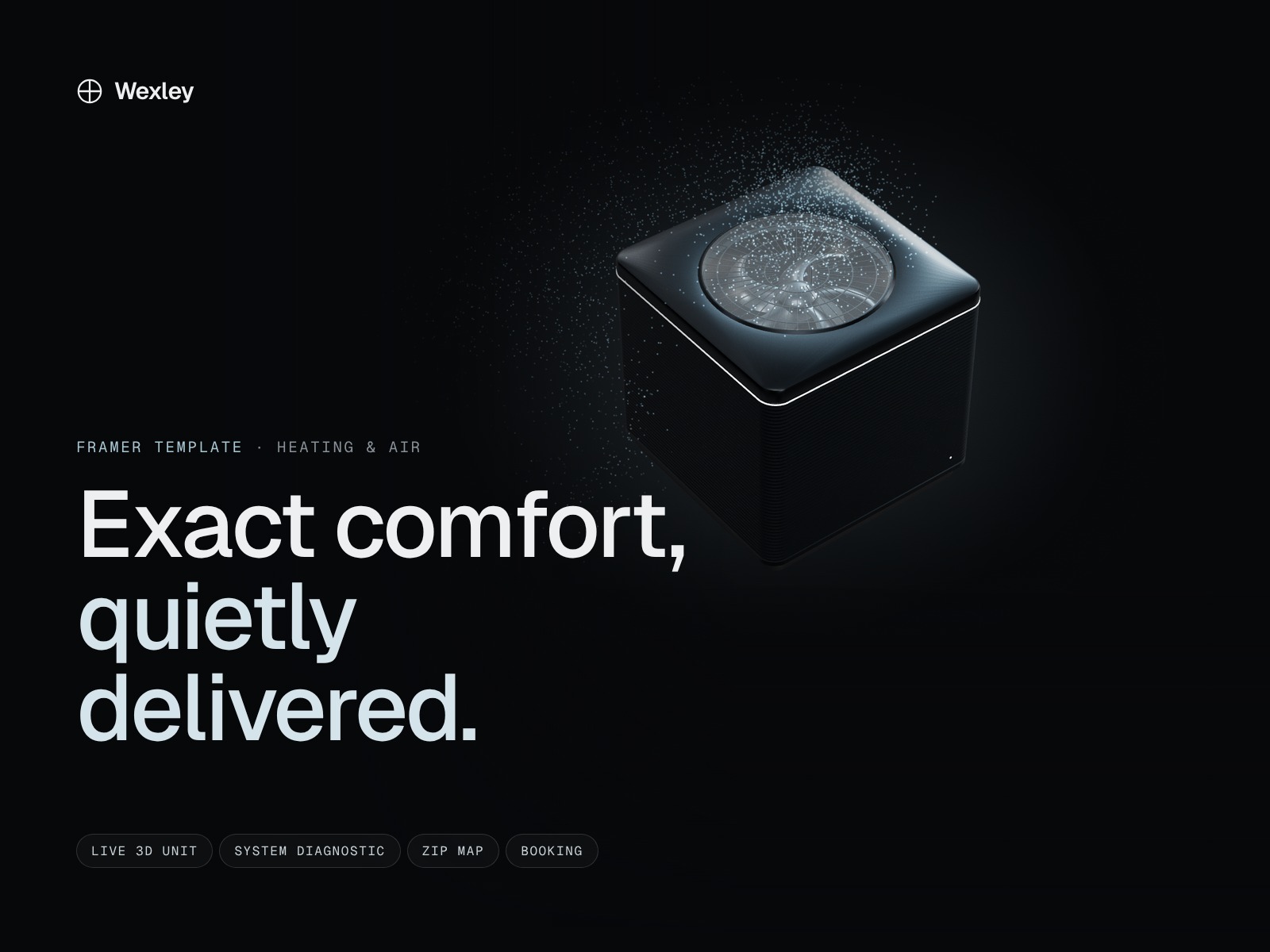 Wexley Heating & Air — Website Template for Framer