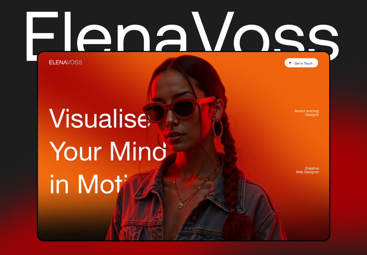 Screenshot 1 of Elena Voss Template