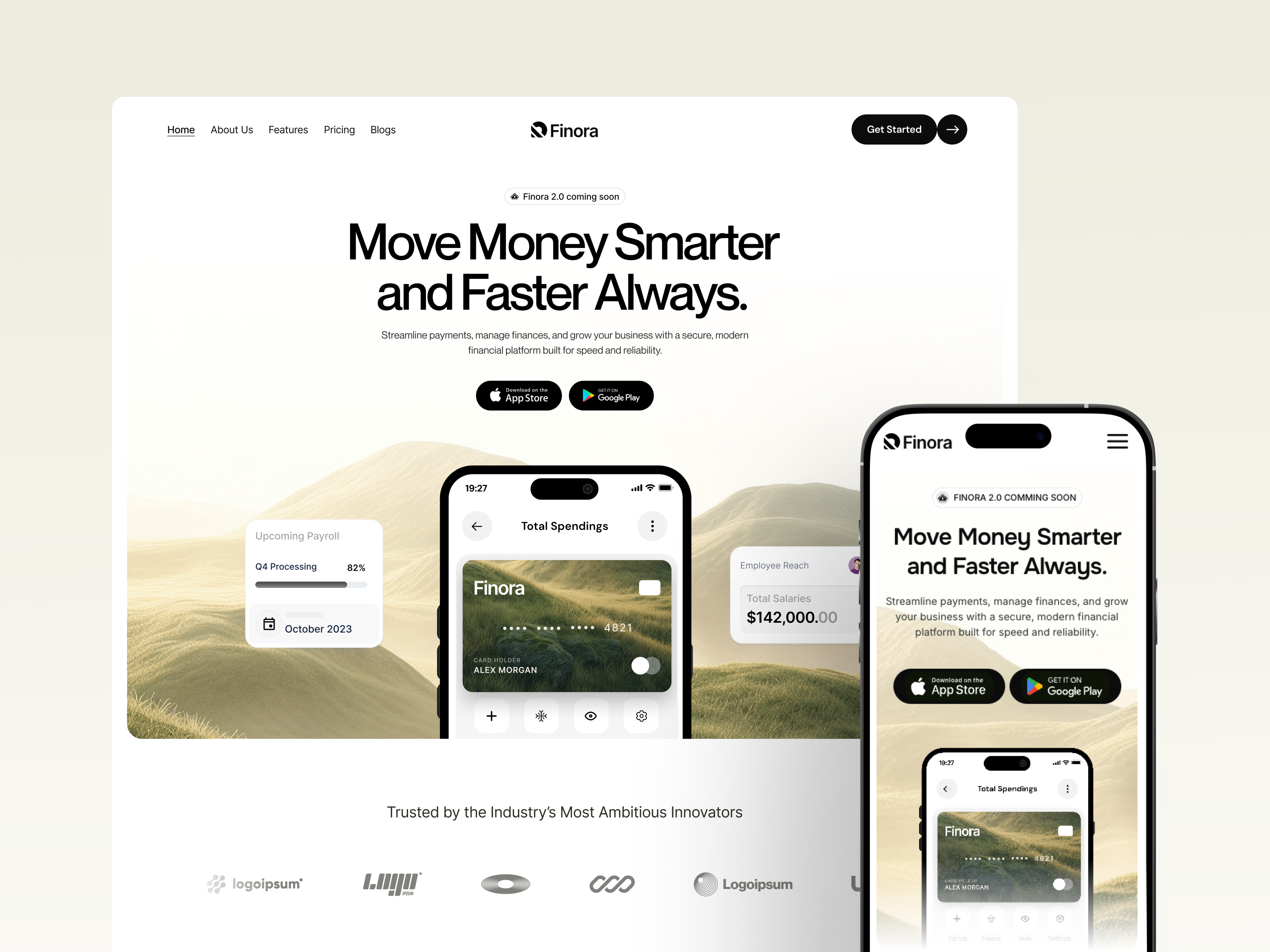 Screenshot 1 of Finora App