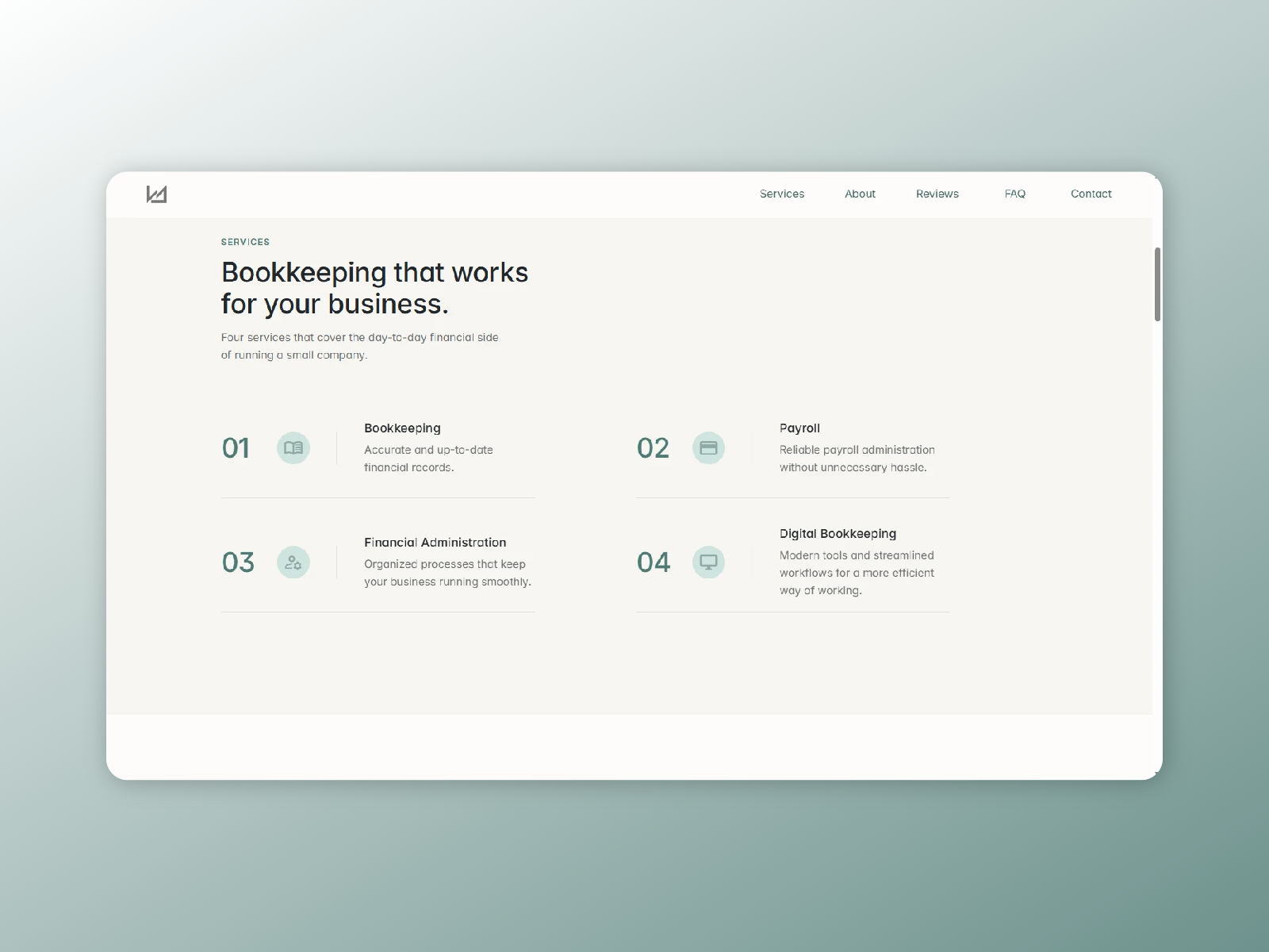 Screenshot 2 of accountants template