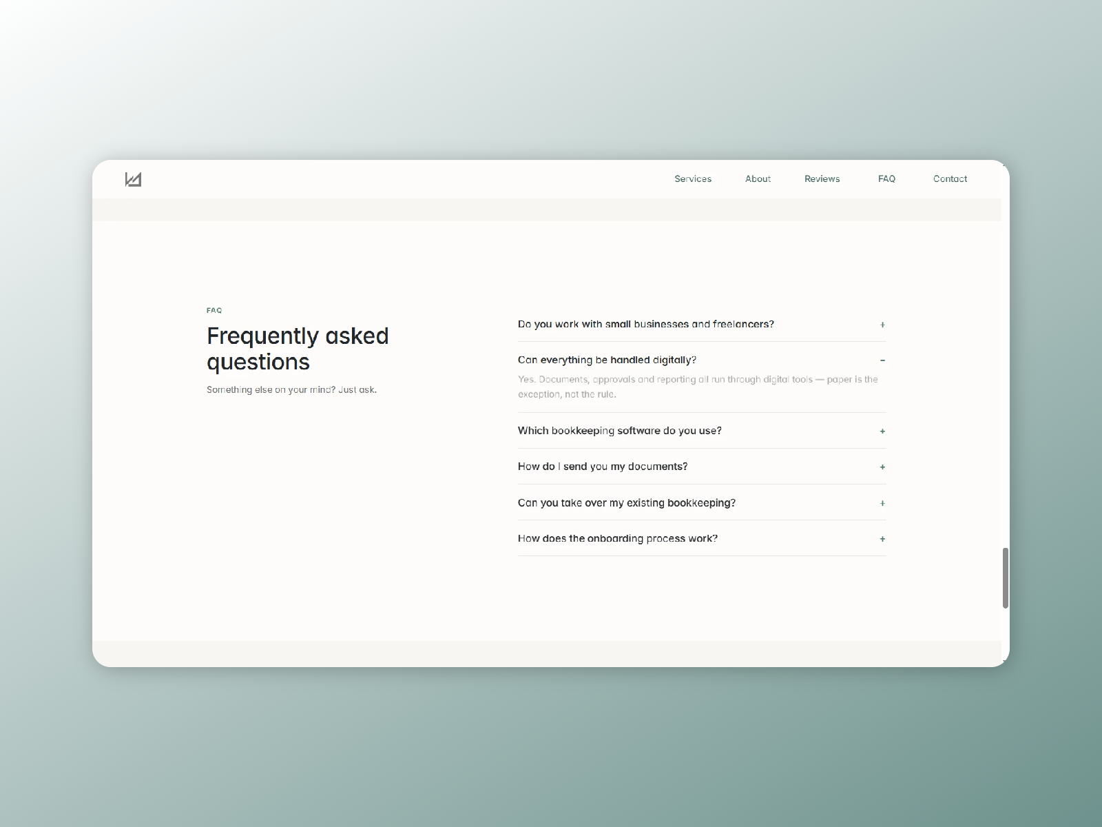 Screenshot 5 of accountants template