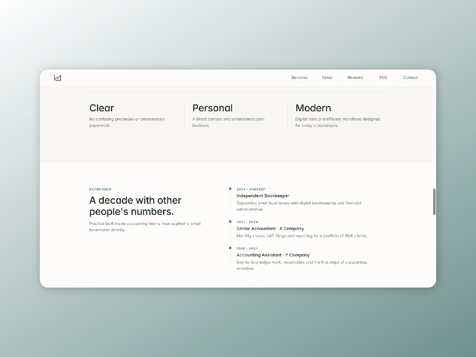 Screenshot 3 of accountants template