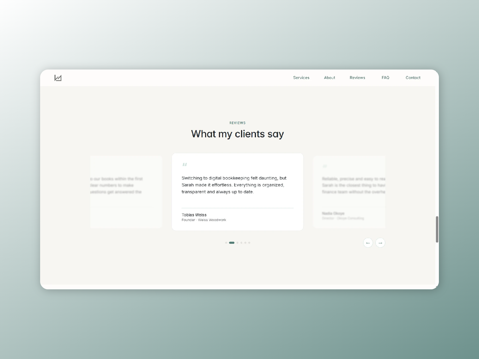 Screenshot 4 of accountants template