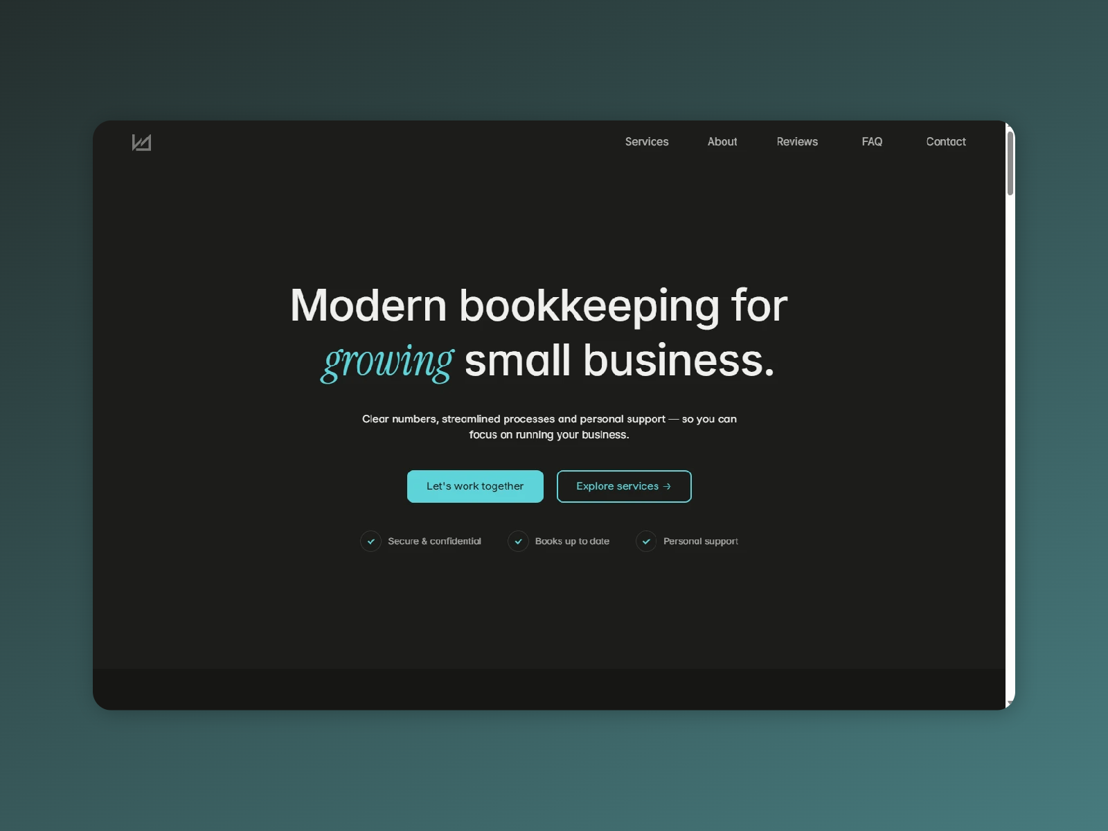 Screenshot 1 of Accountant darkmode