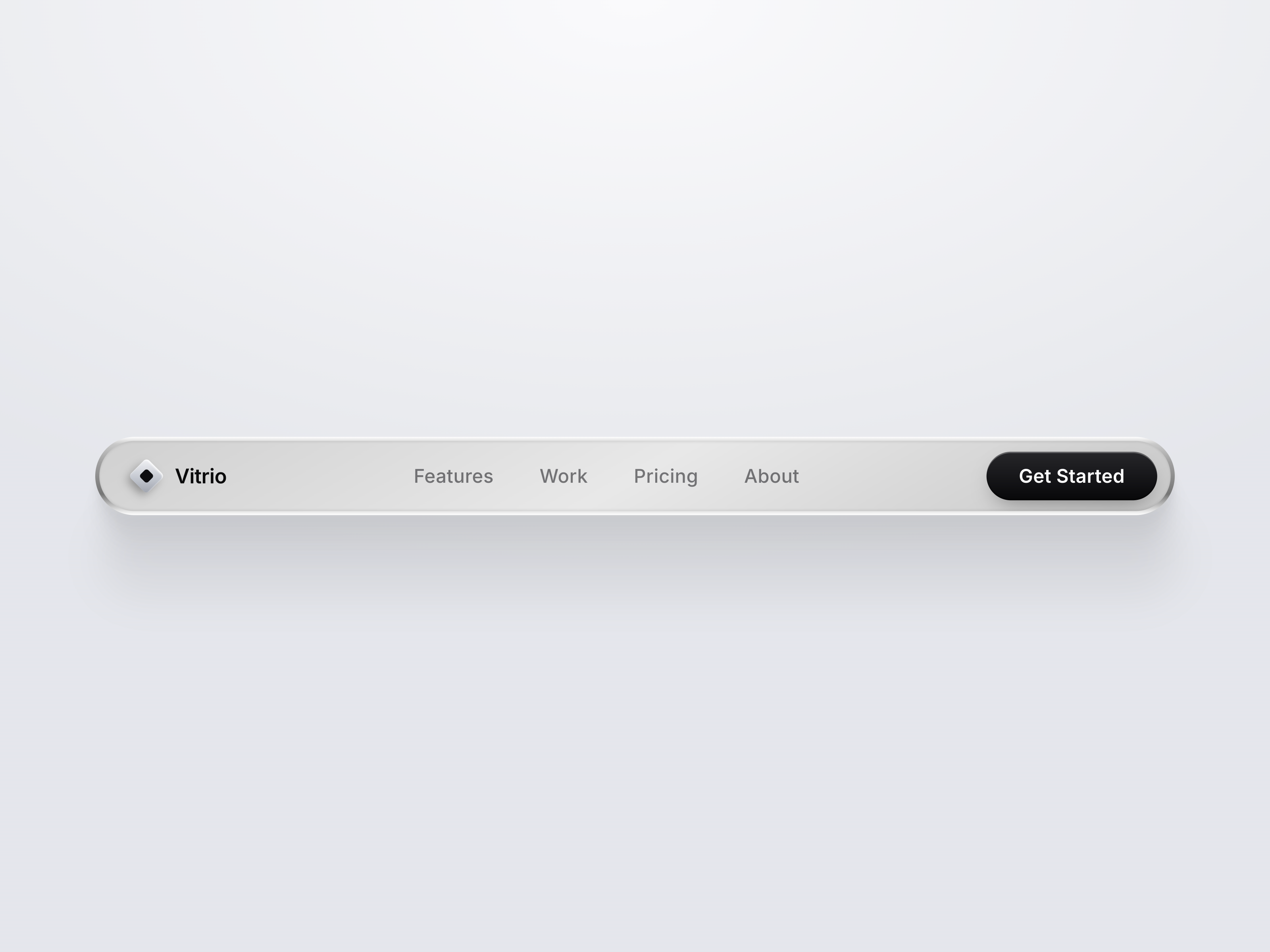 Sample Design Component Liquid Glass Navbar — Free Component for Framer