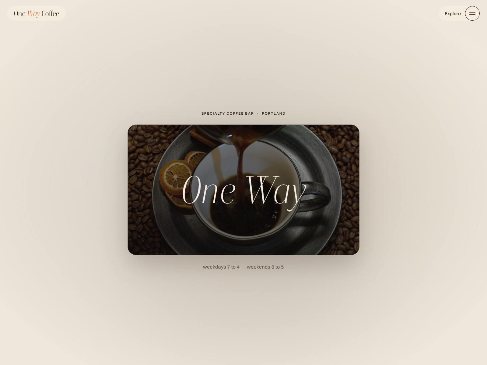 One Way Coffee by Eric Nguyen