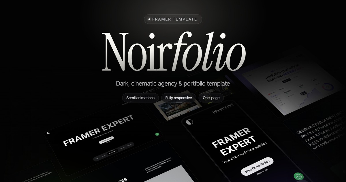 Noirfolio by Framer8