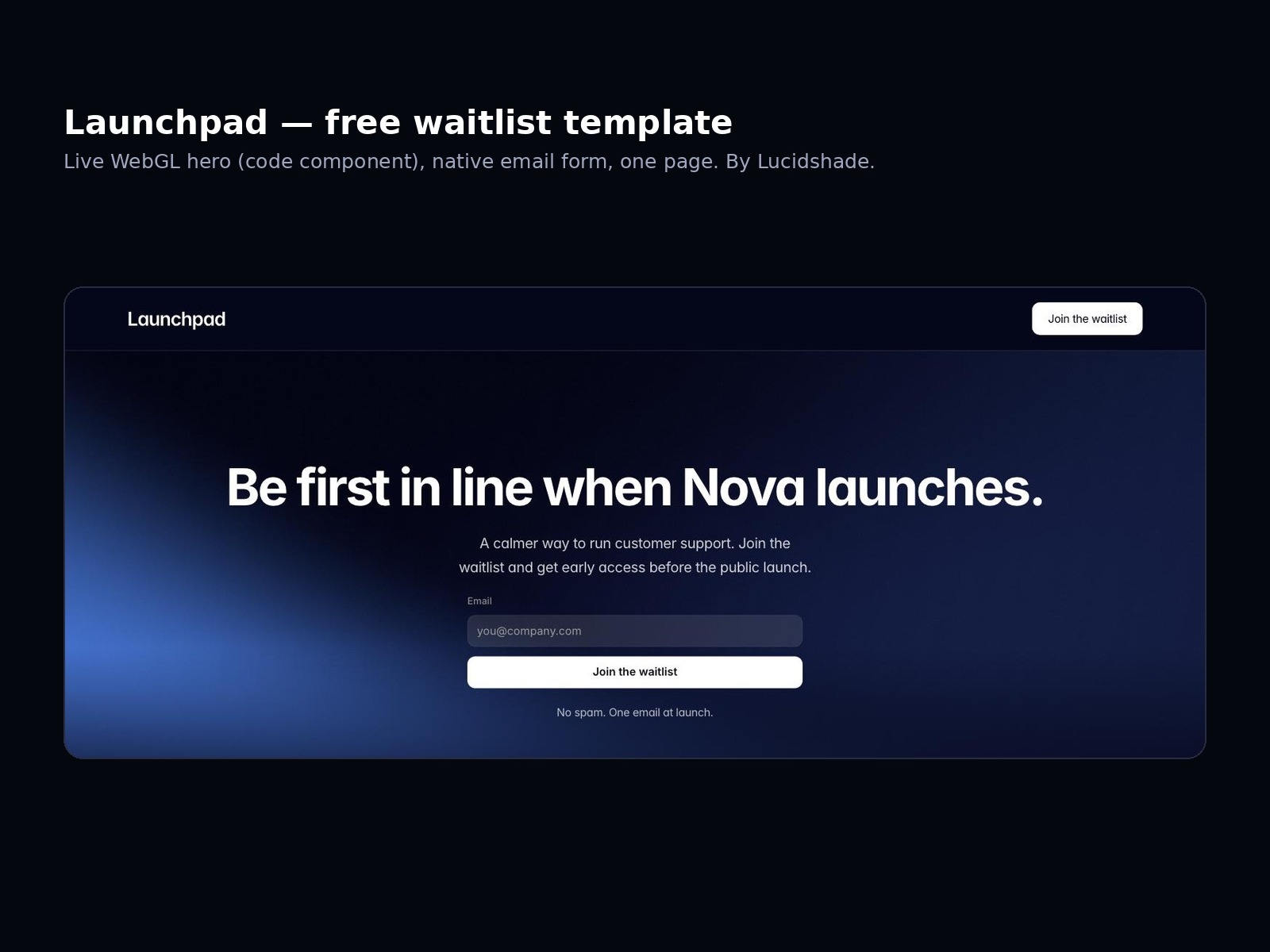 Launchpad Waitlist by Lucidshade