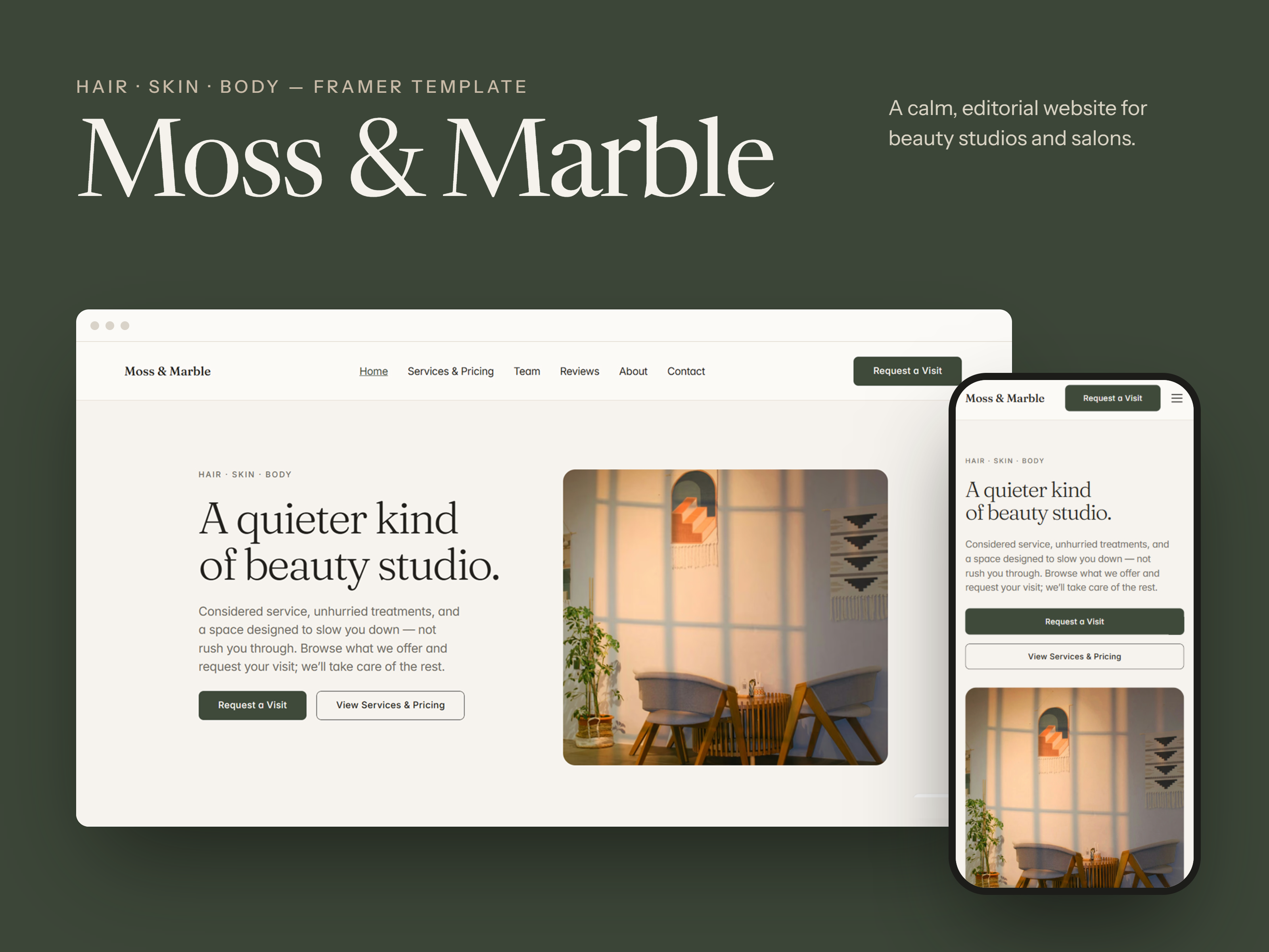 Moss & Marble design