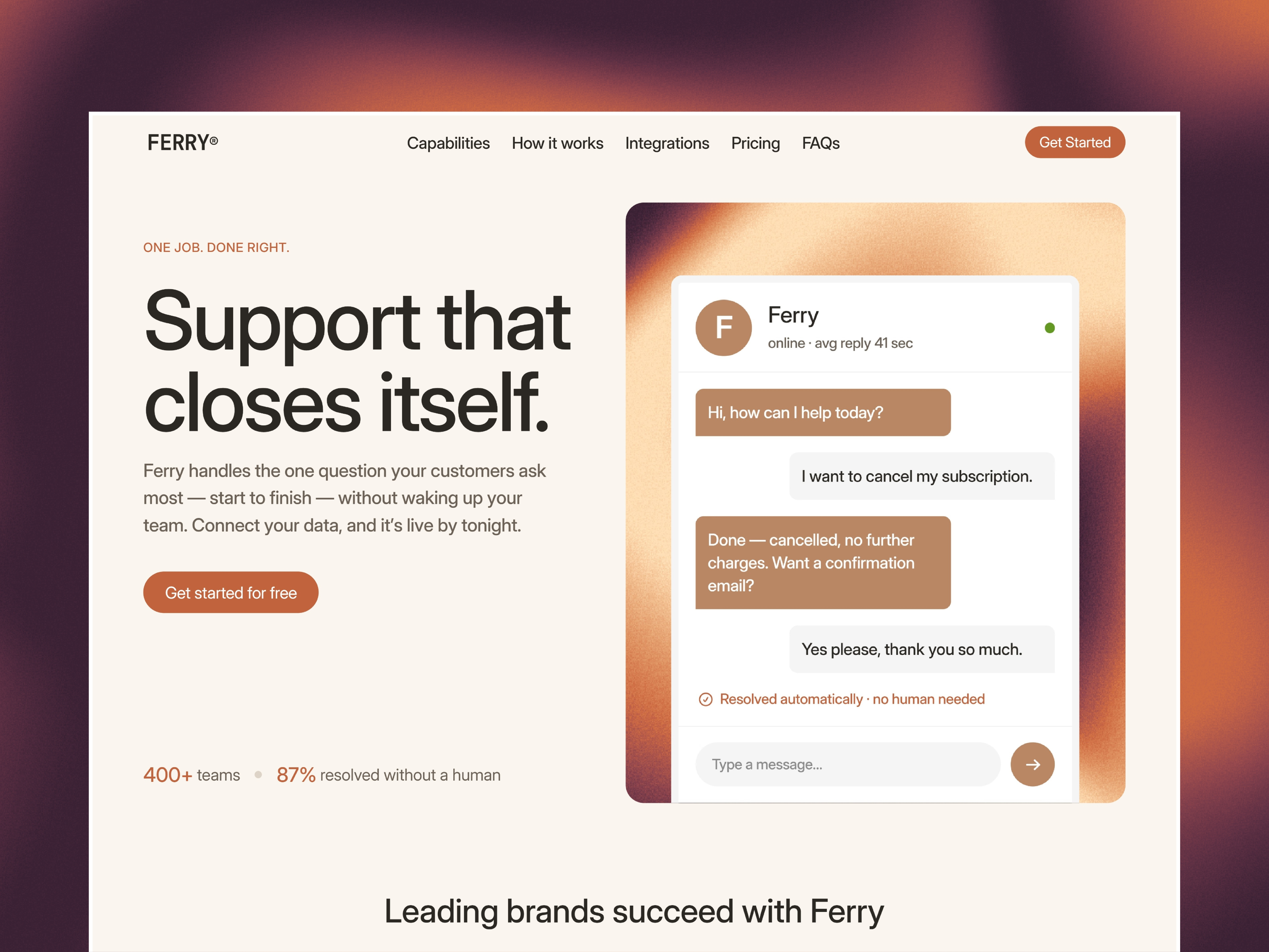 Screenshot 1 of Ferry Agent