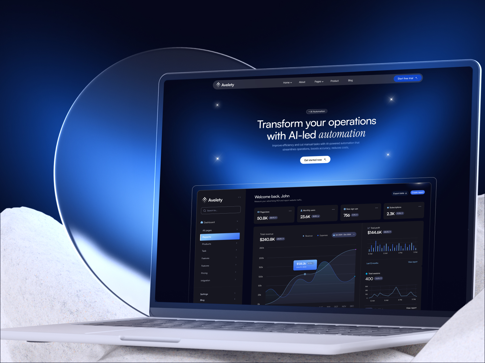 Avelety by Radiant Templates