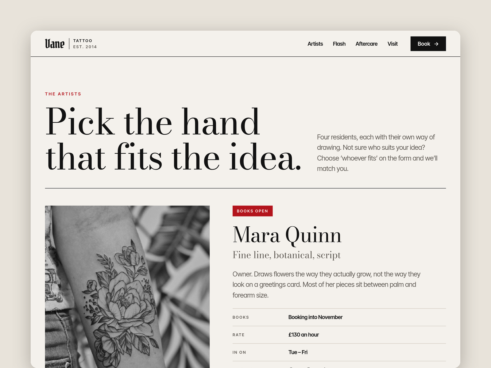 Screenshot 3 of Vane Tattoo