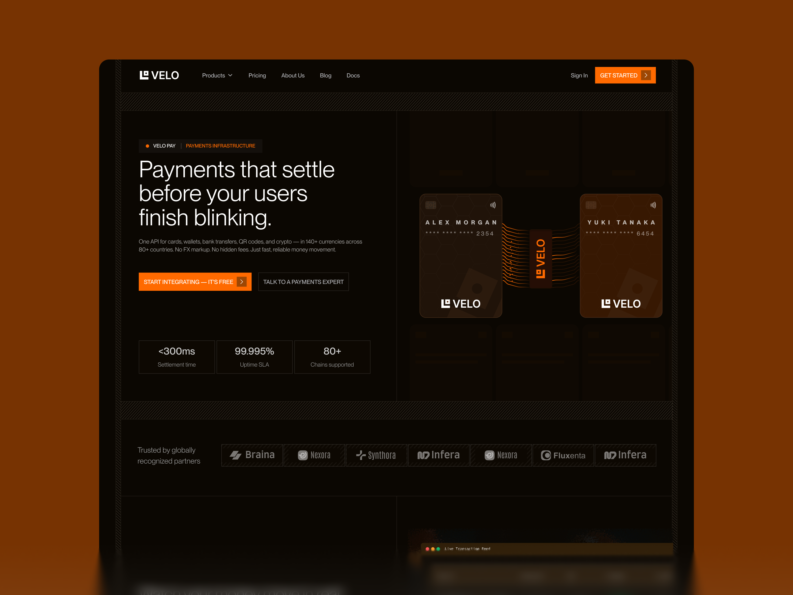 Screenshot 3 of Velo Website