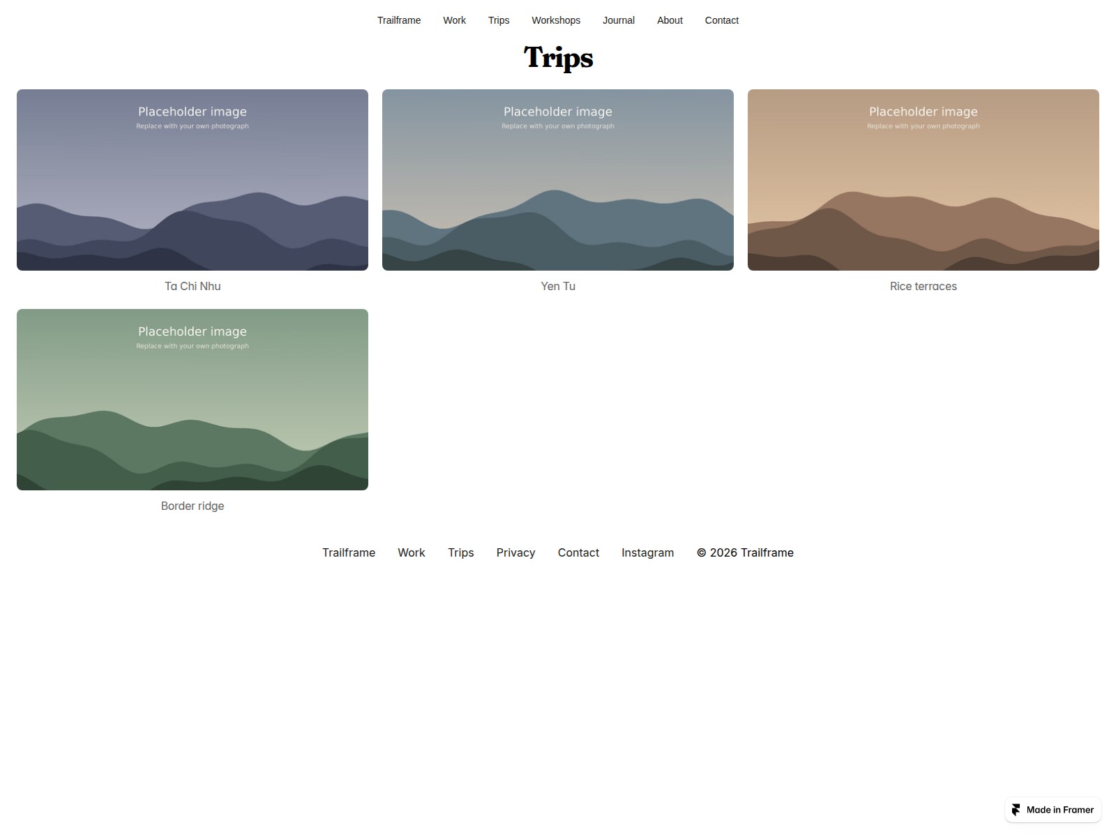 Screenshot 1 of Trailframe